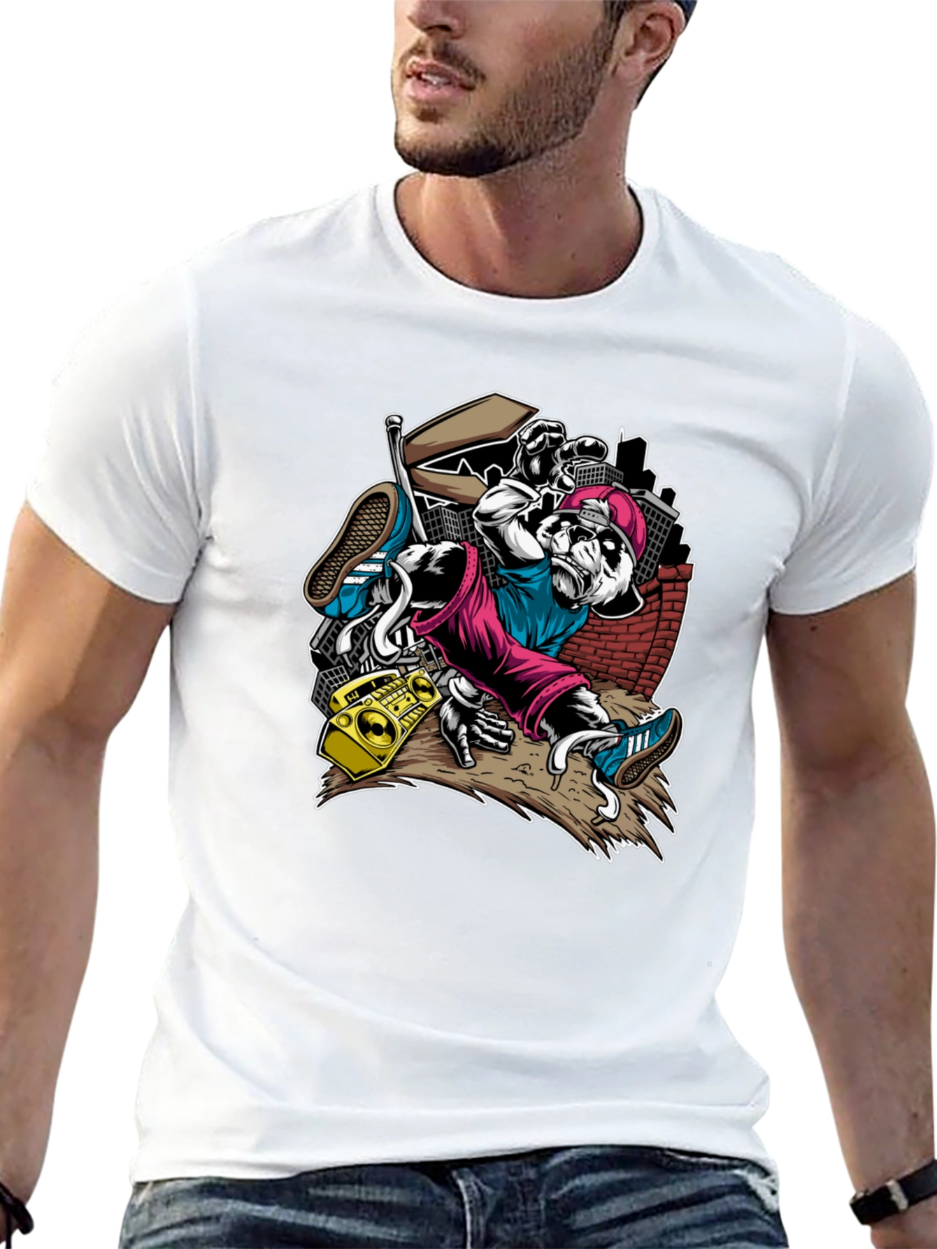 Cool Panda Hip Hop T-Shirt
