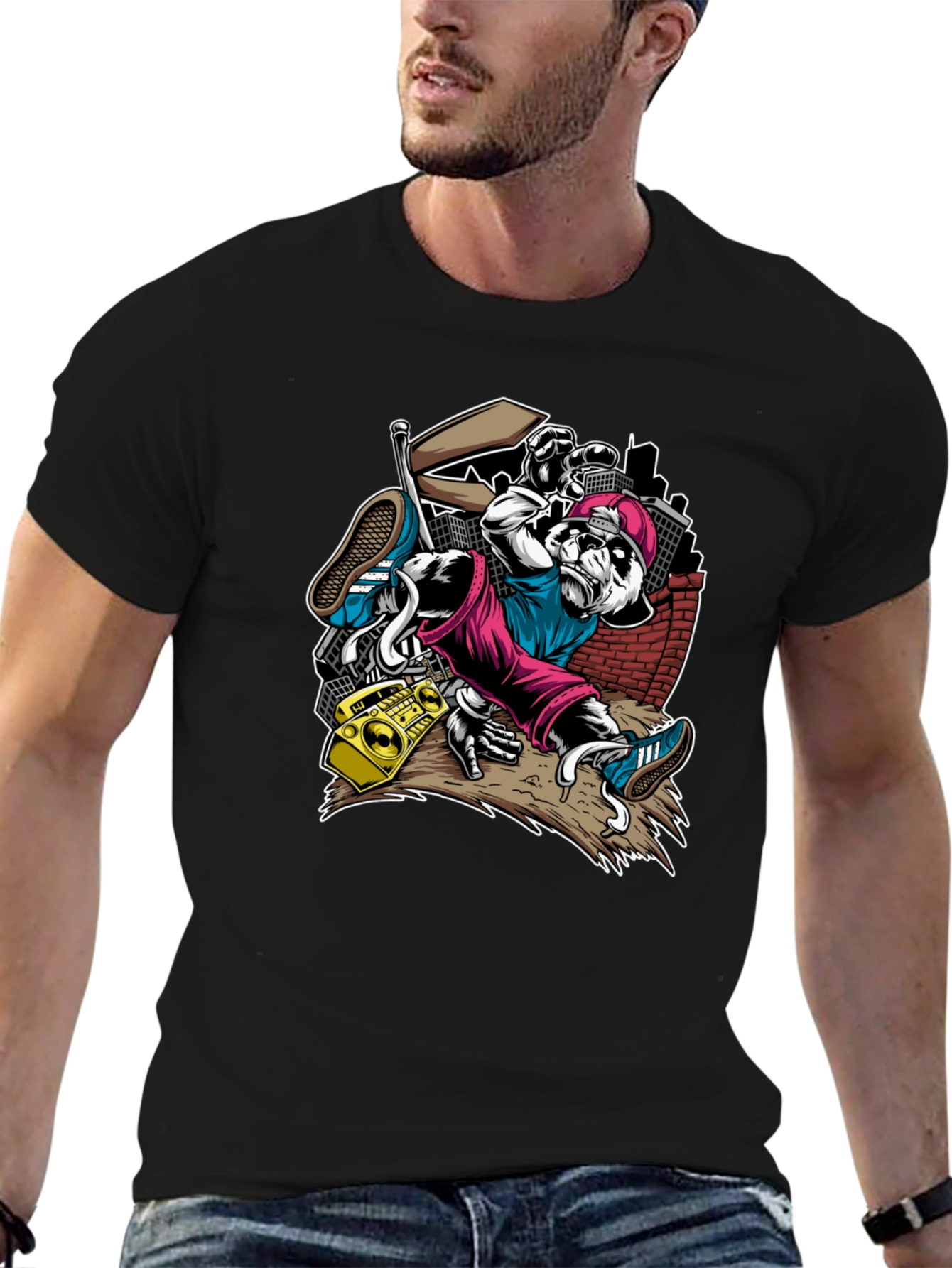 Cool Panda Hip Hop T-Shirt