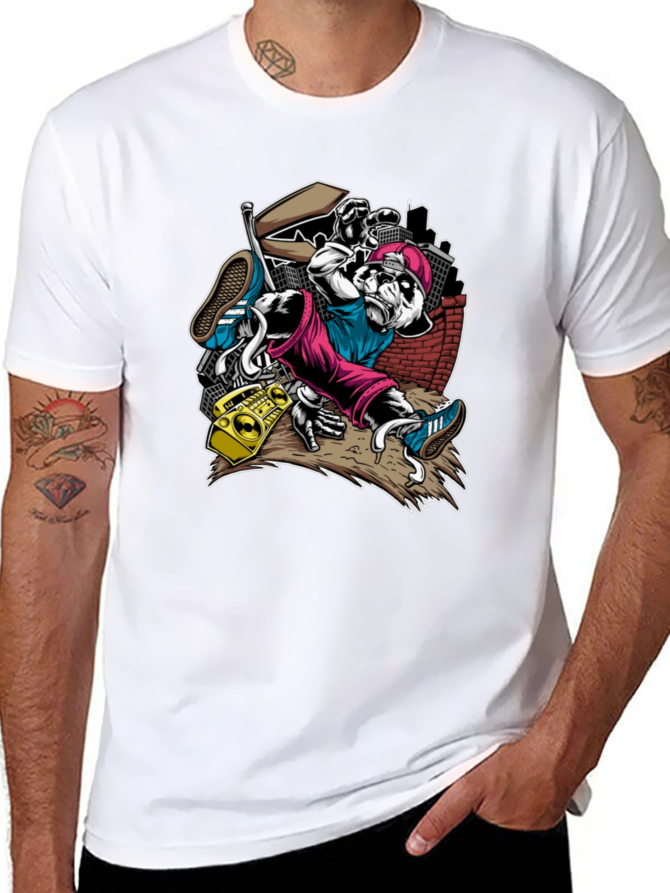 Cool Panda Hip Hop T-Shirt