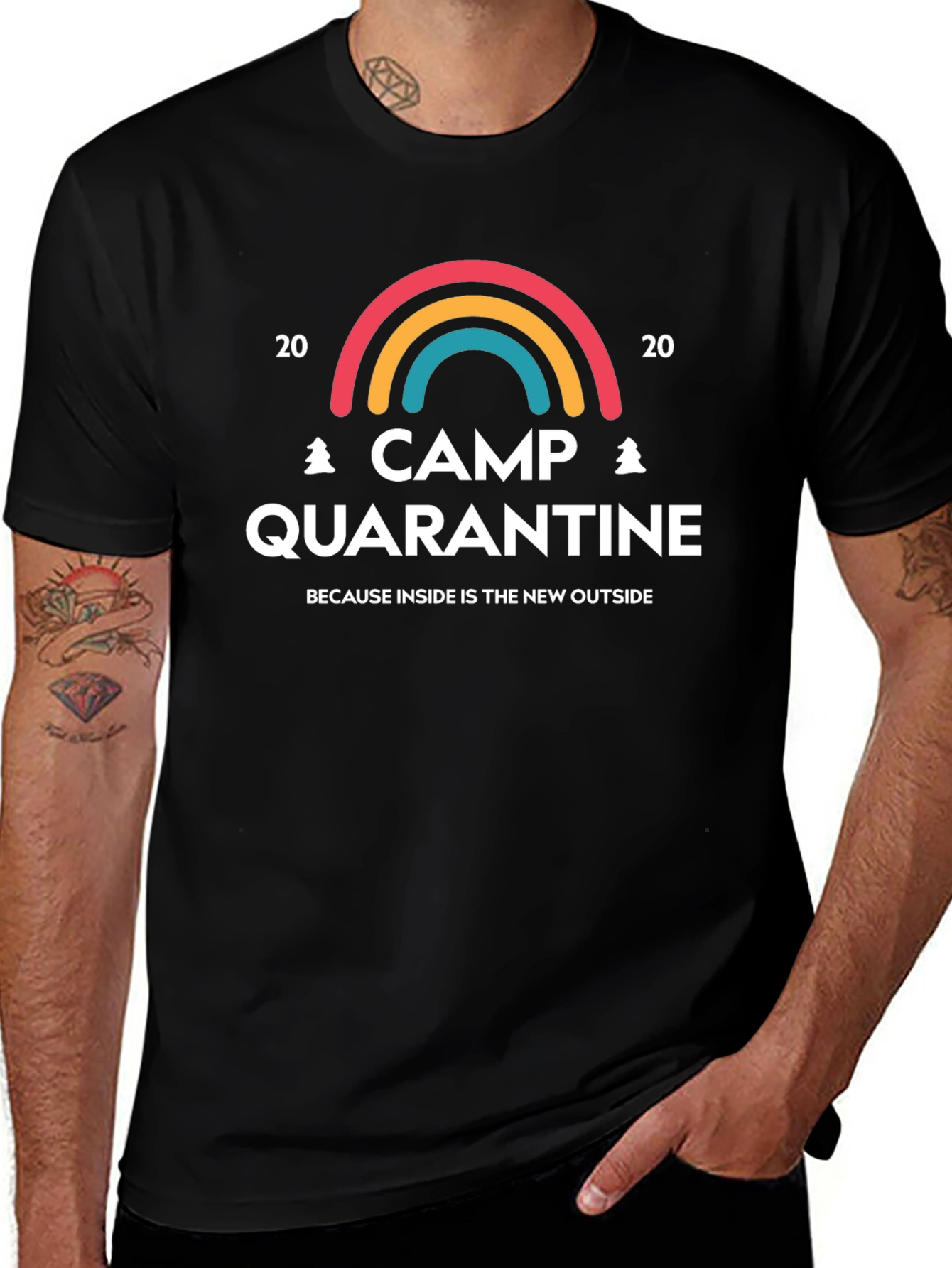Camp Quarantine T-Shirt: Inside is the New Outside