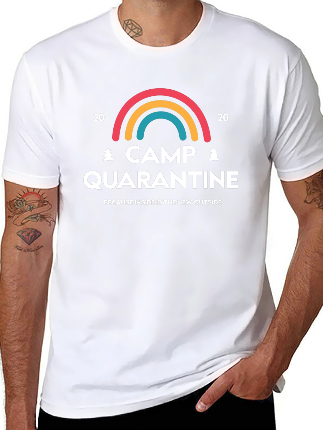 Camp Quarantine T-Shirt: Inside is the New Outside