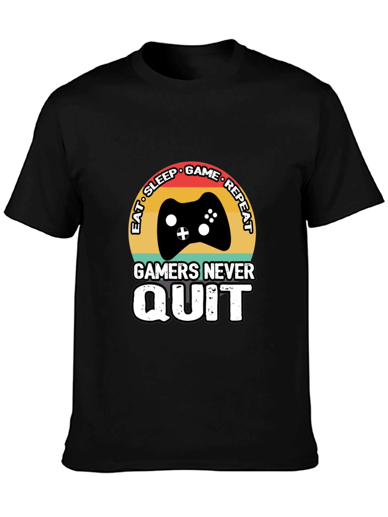 Eat Sleep Game Repeat Mens T-Shirt