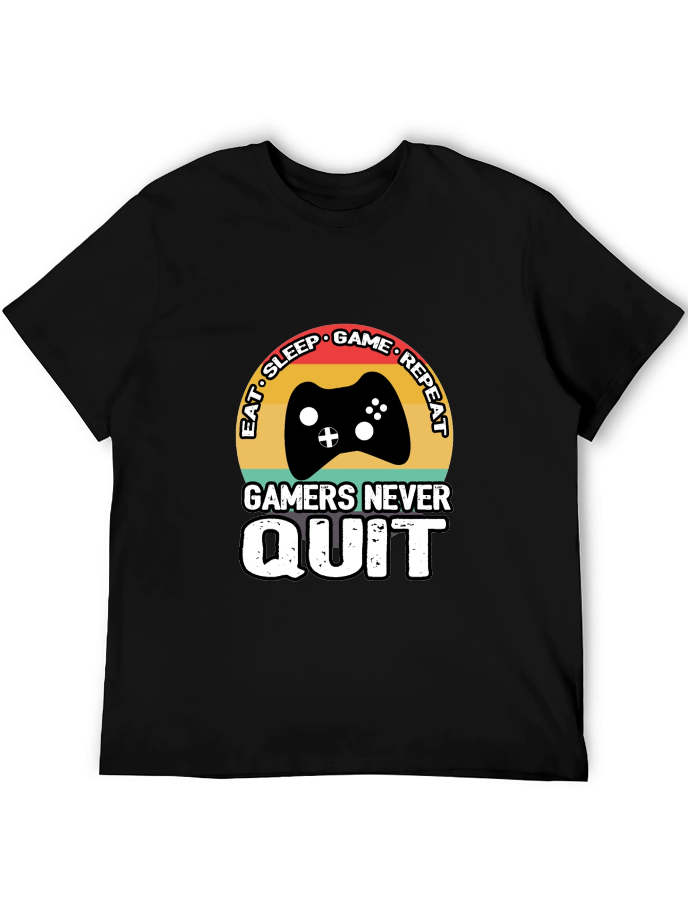 Eat Sleep Game Repeat Mens T-Shirt