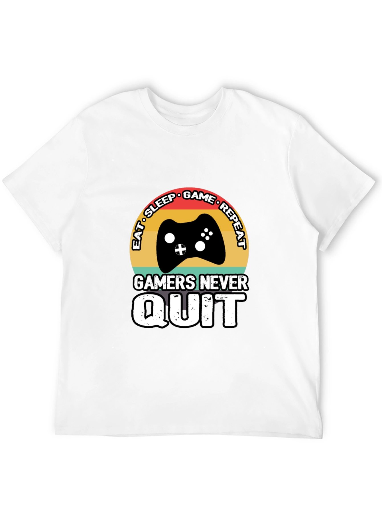 Eat Sleep Game Repeat Mens T-Shirt