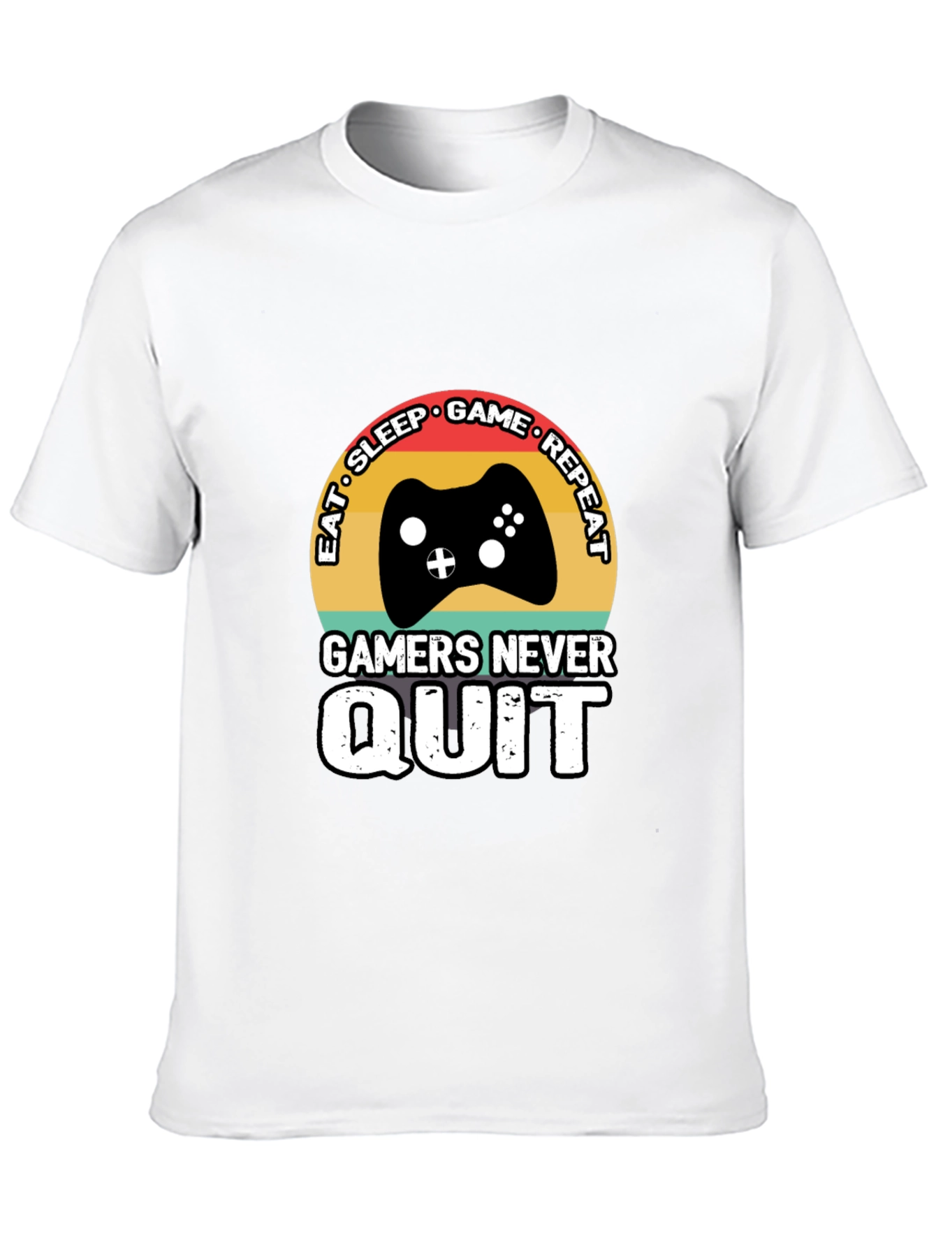 Eat Sleep Game Repeat Mens T-Shirt