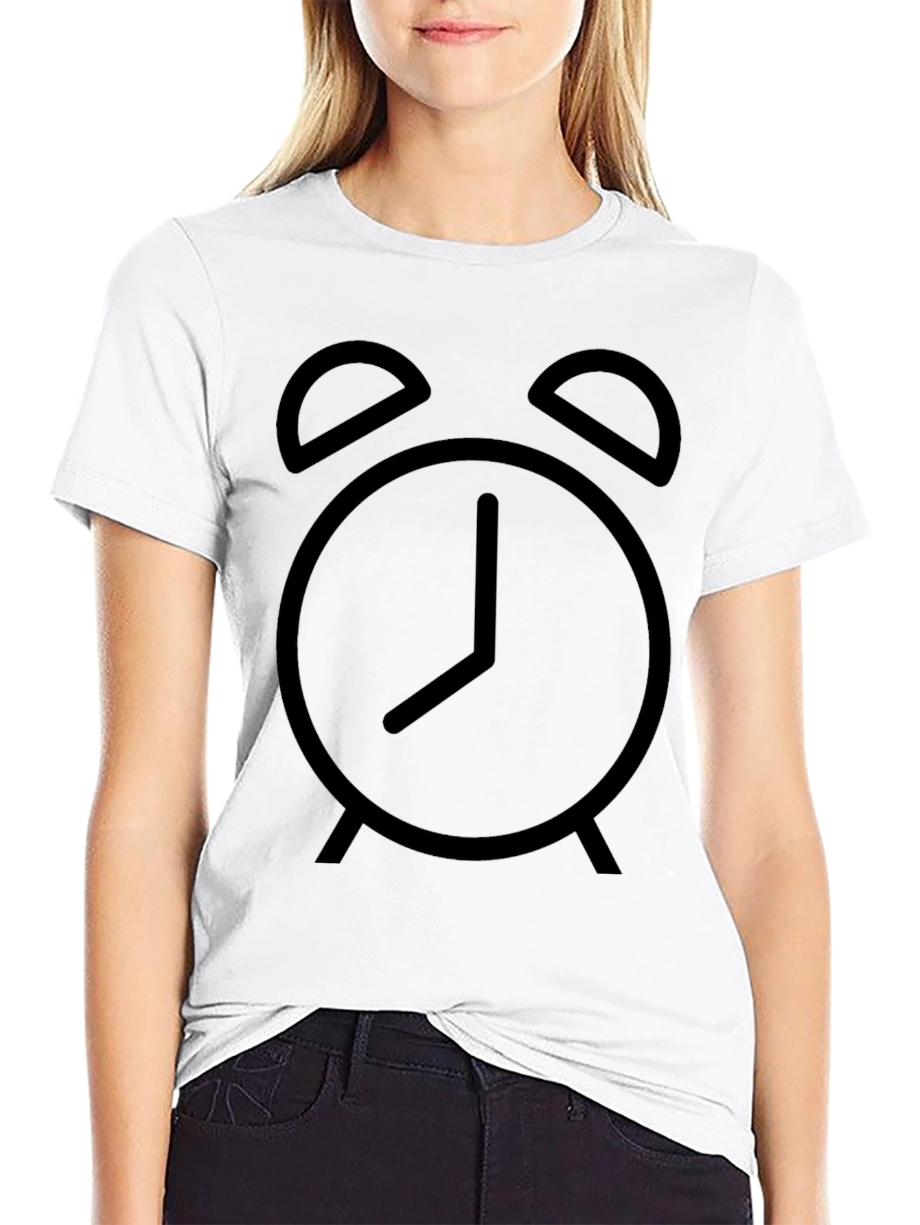 Alarm Clock Graphic Tee - Classic Black