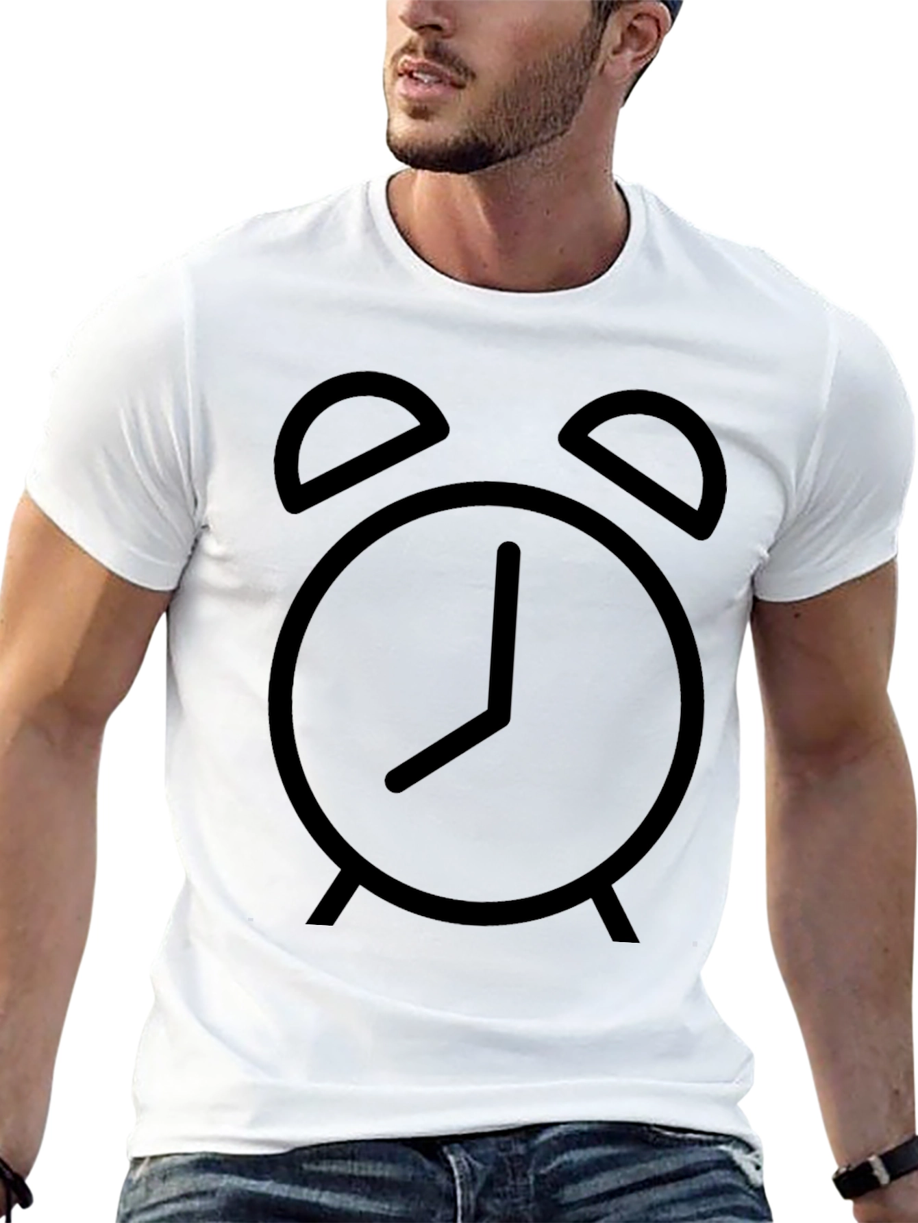 Alarm Clock Graphic Tee - Classic Black