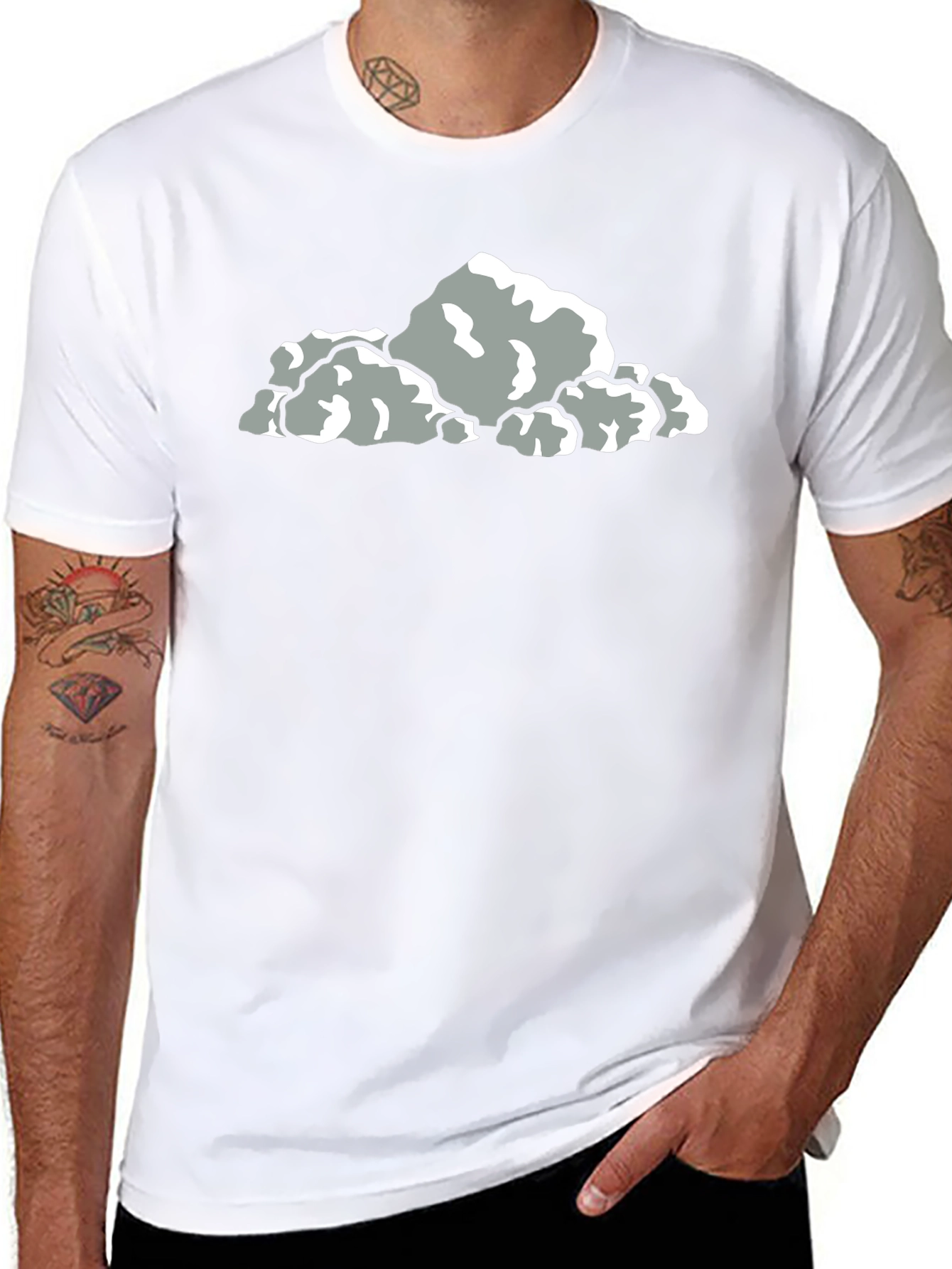 Cool Rocks Graphic Black T-Shirt
