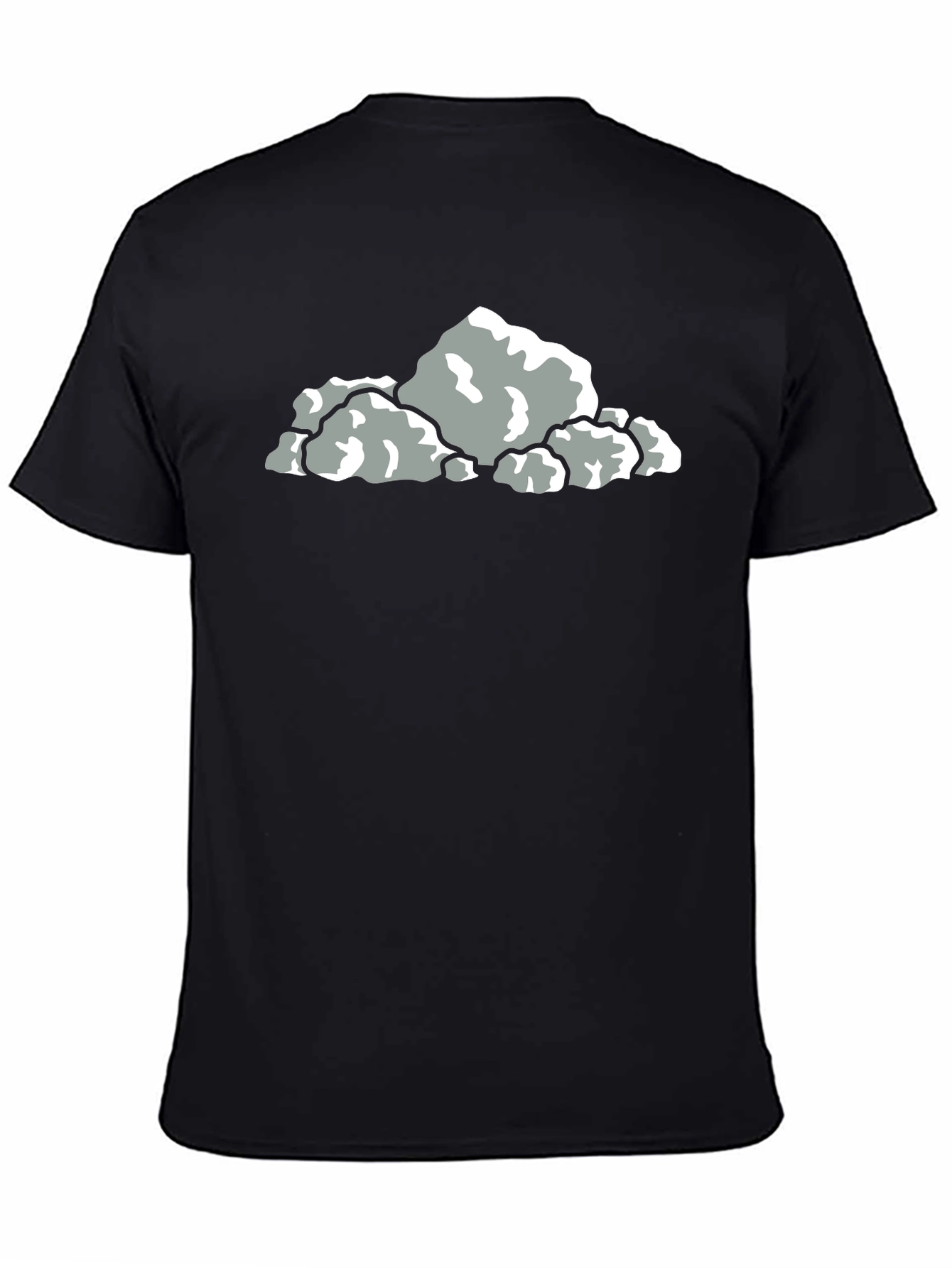 Cool Rocks Graphic Black T-Shirt