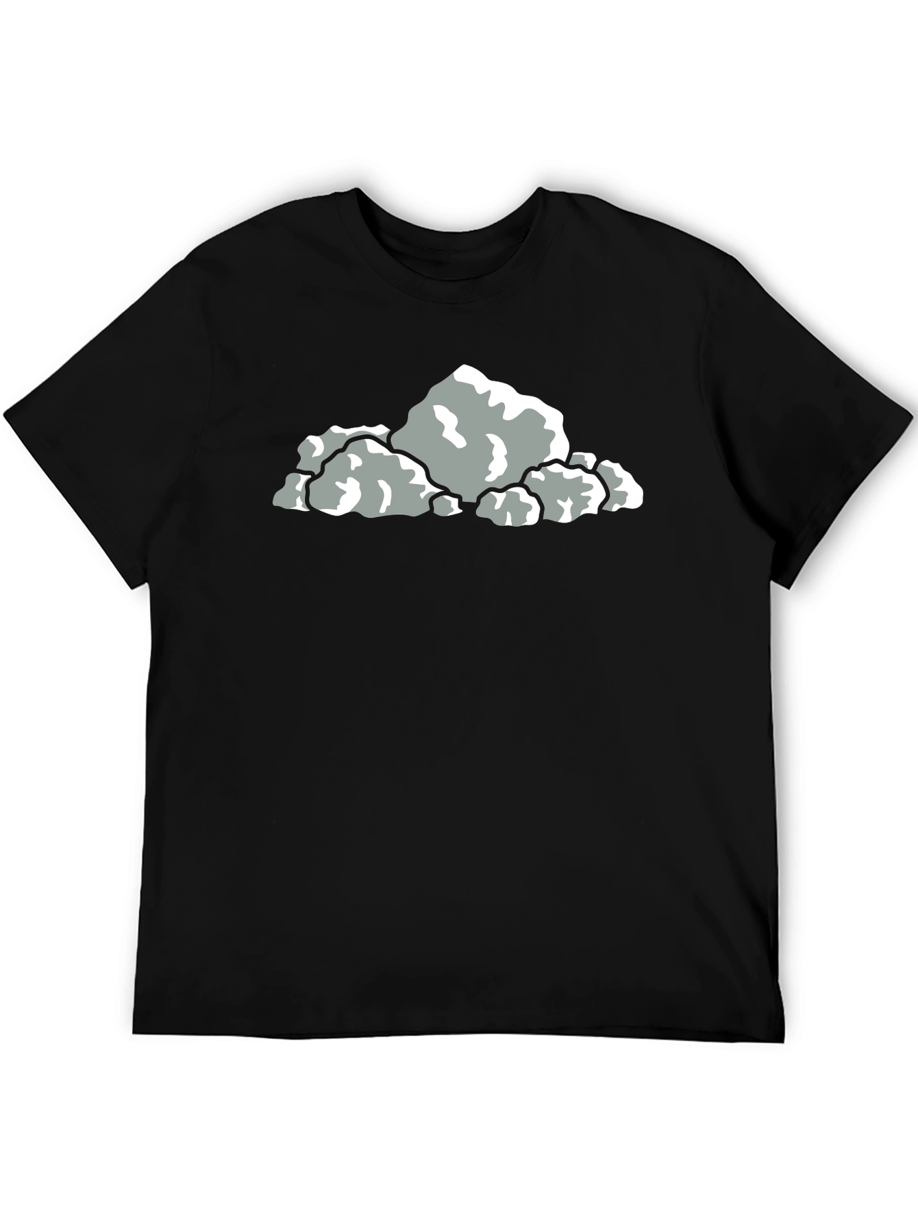 Cool Rocks Graphic Black T-Shirt