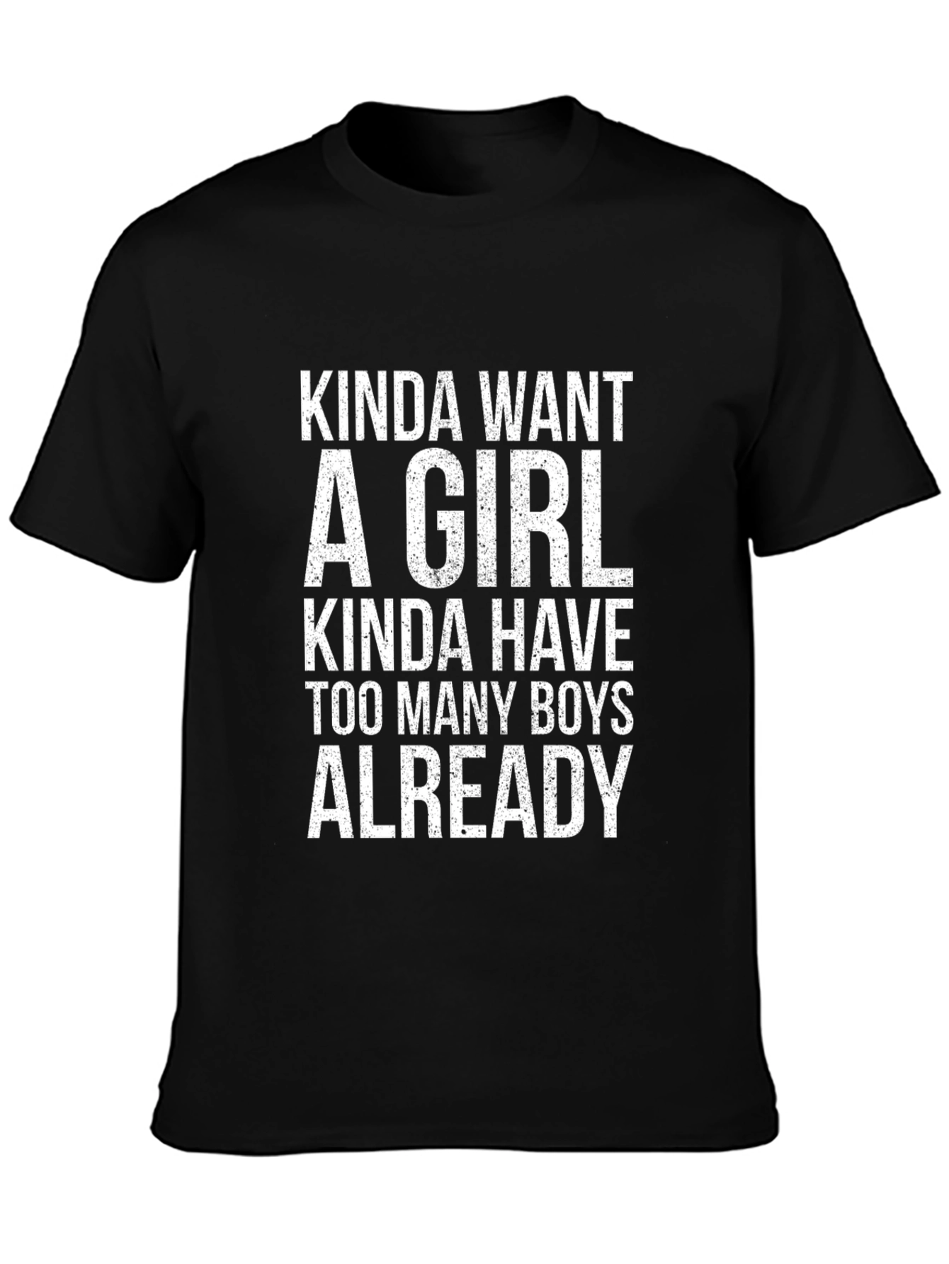 Funny Kinda Want A Girl Graphic T-Shirt