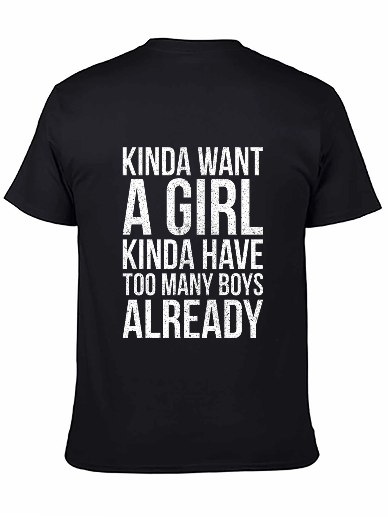 Funny Kinda Want A Girl Graphic T-Shirt