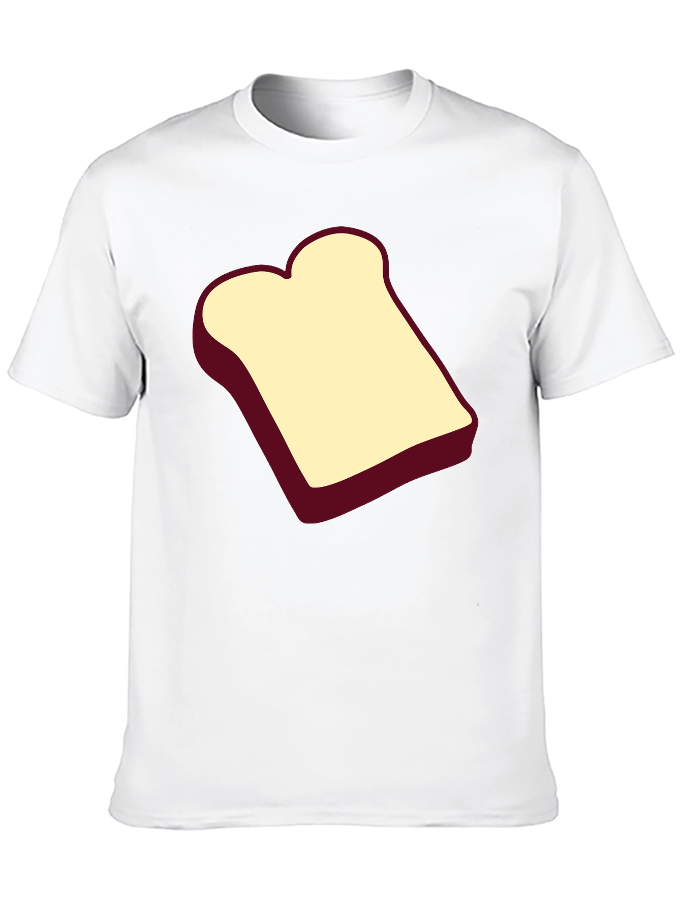 Toast Graphic Black T-Shirt - Unisex Cotton Tee