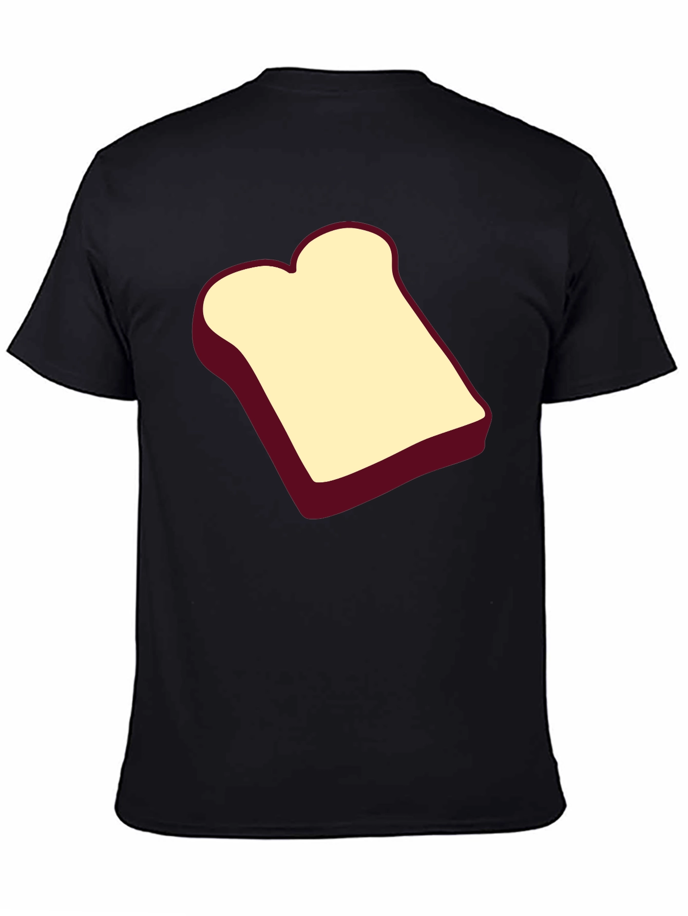 Toast Graphic Black T-Shirt - Unisex Cotton Tee