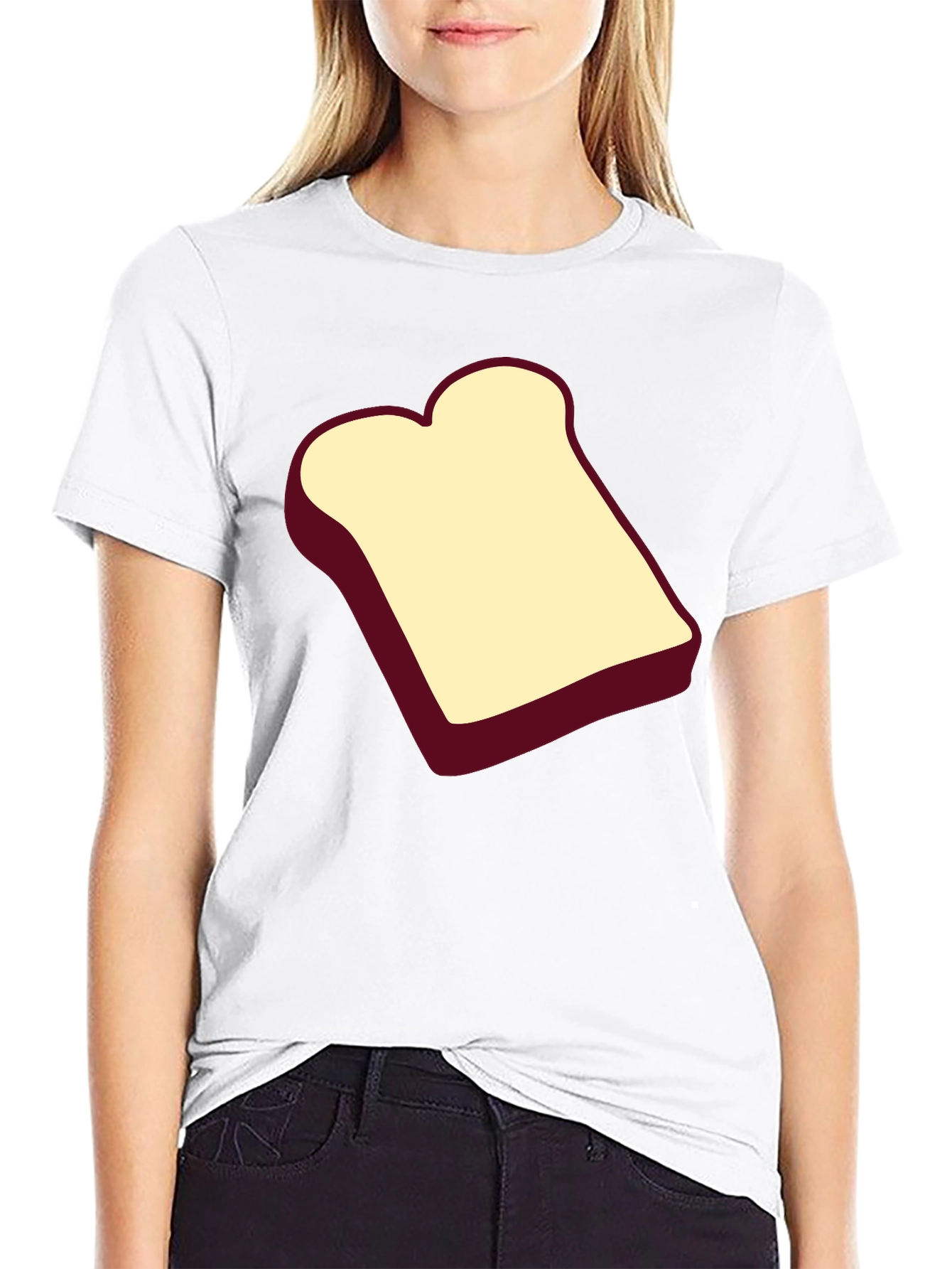 Toast Graphic Black T-Shirt - Unisex Cotton Tee