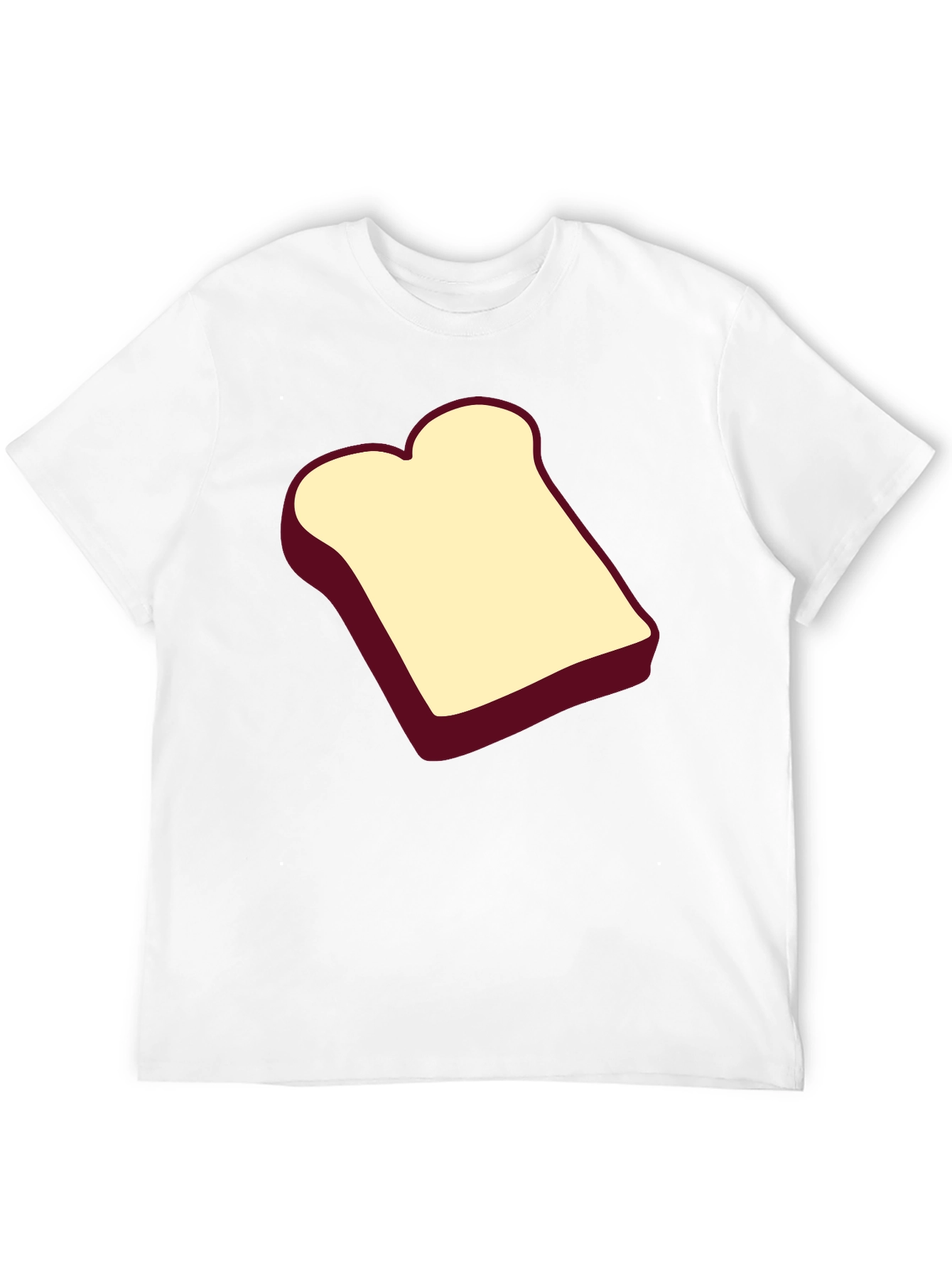 Toast Graphic Black T-Shirt - Unisex Cotton Tee