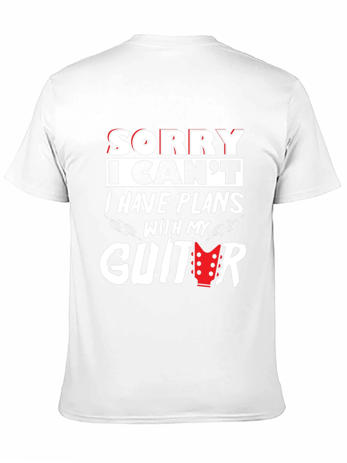 Guitar Plans Graphic T-Shirt - Musician Tee