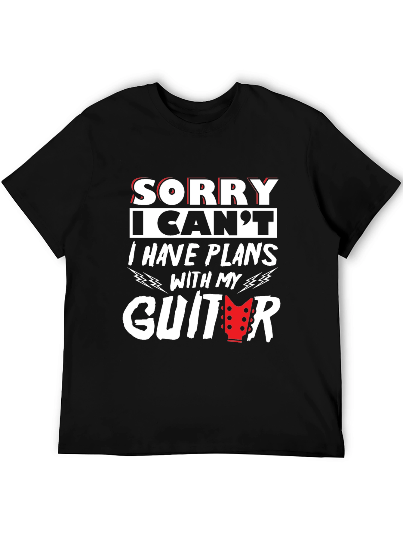 Guitar Plans Graphic T-Shirt - Musician Tee