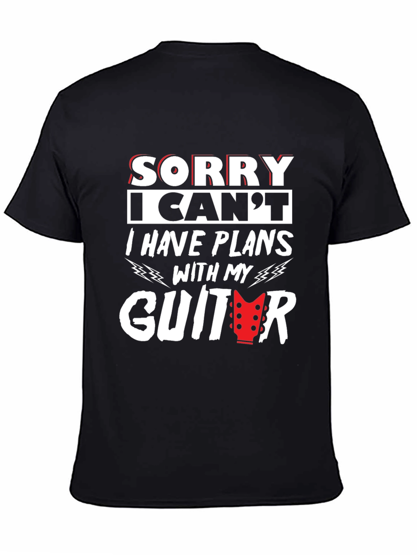 Guitar Plans Graphic T-Shirt - Musician Tee