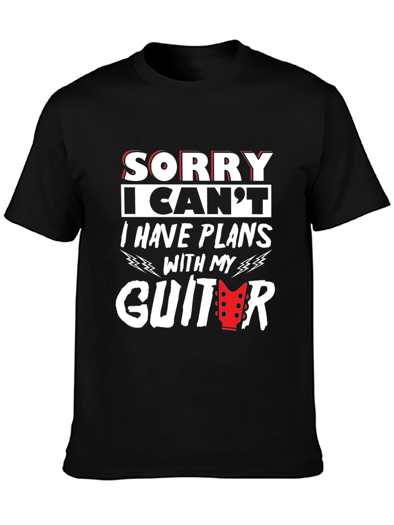 Guitar Plans Graphic T-Shirt - Musician Tee