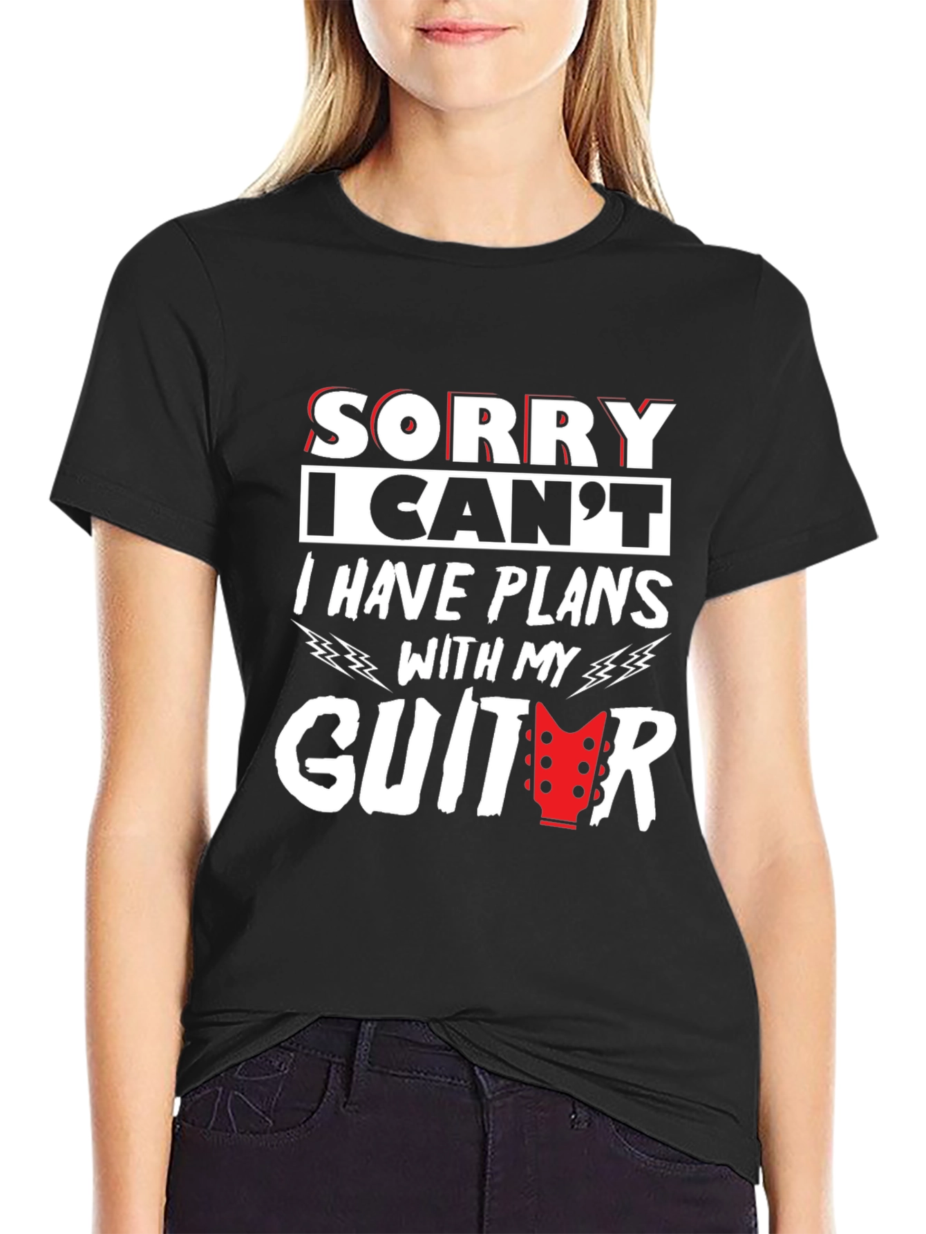 Guitar Plans Graphic T-Shirt - Musician Tee