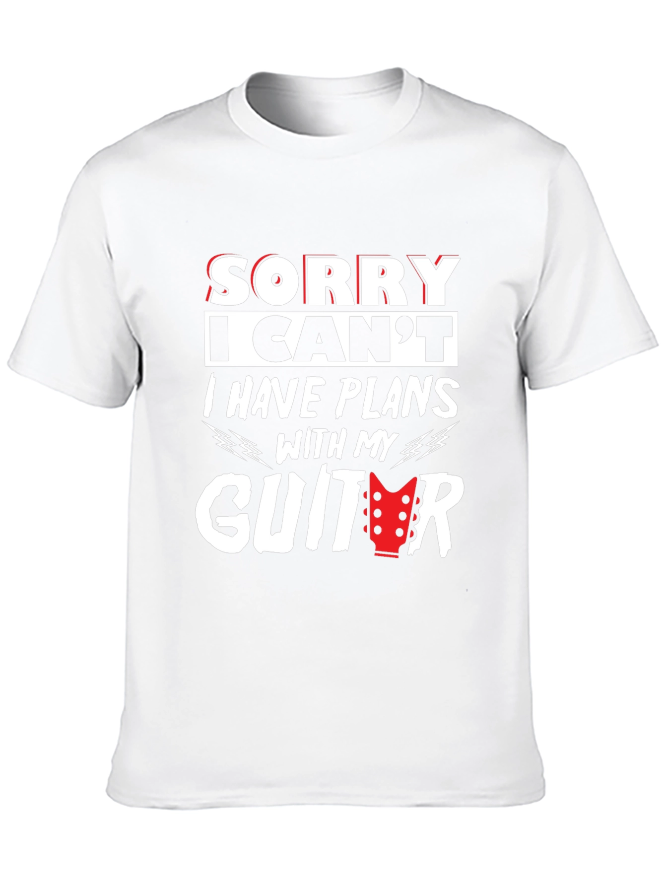 Guitar Plans Graphic T-Shirt - Musician Tee