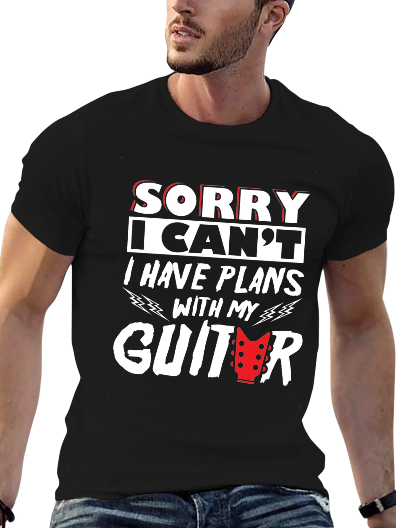 Guitar Plans Graphic T-Shirt - Musician Tee