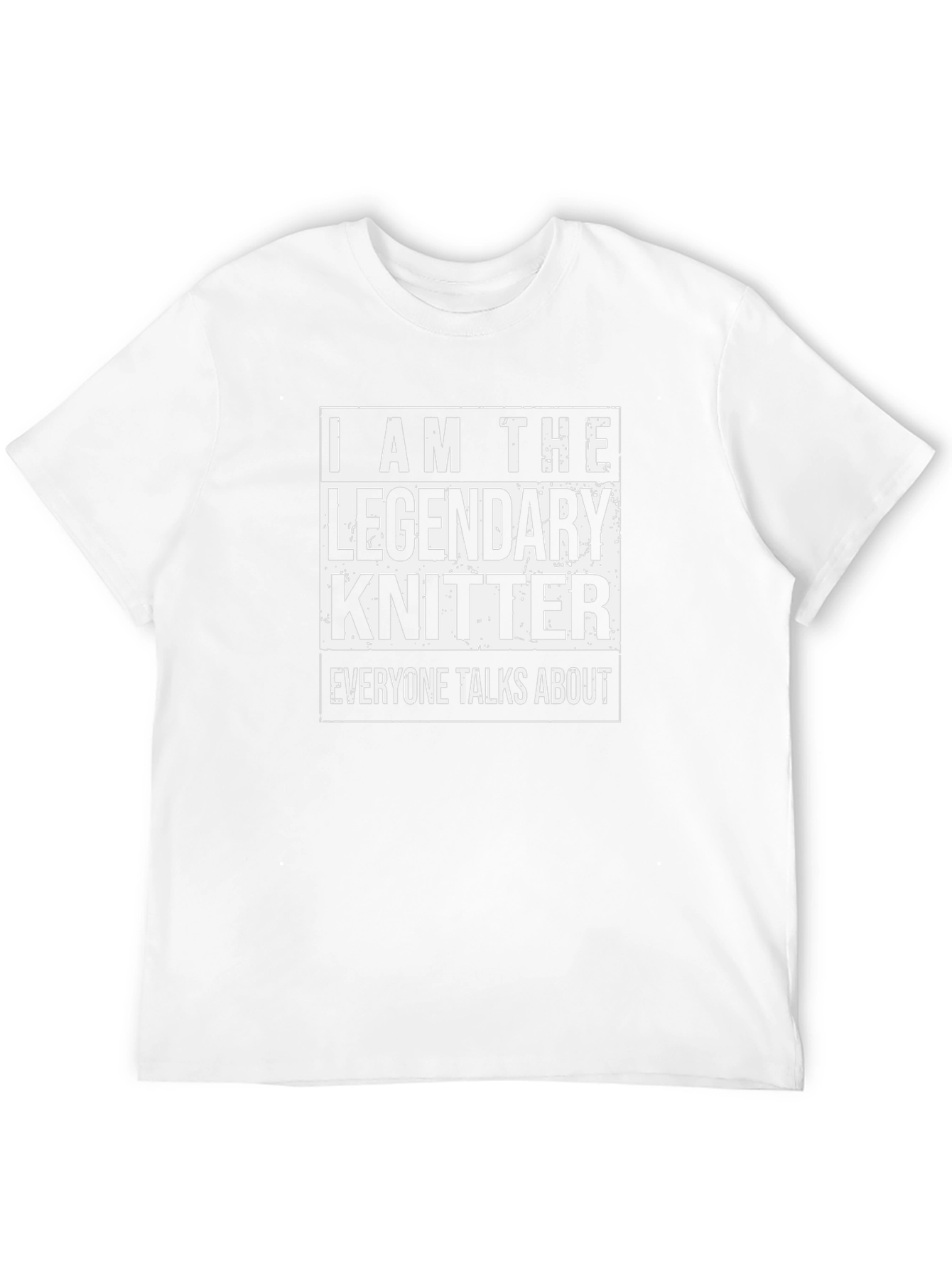 Legendary Knitter T-Shirt -  Knitting Fan Apparel