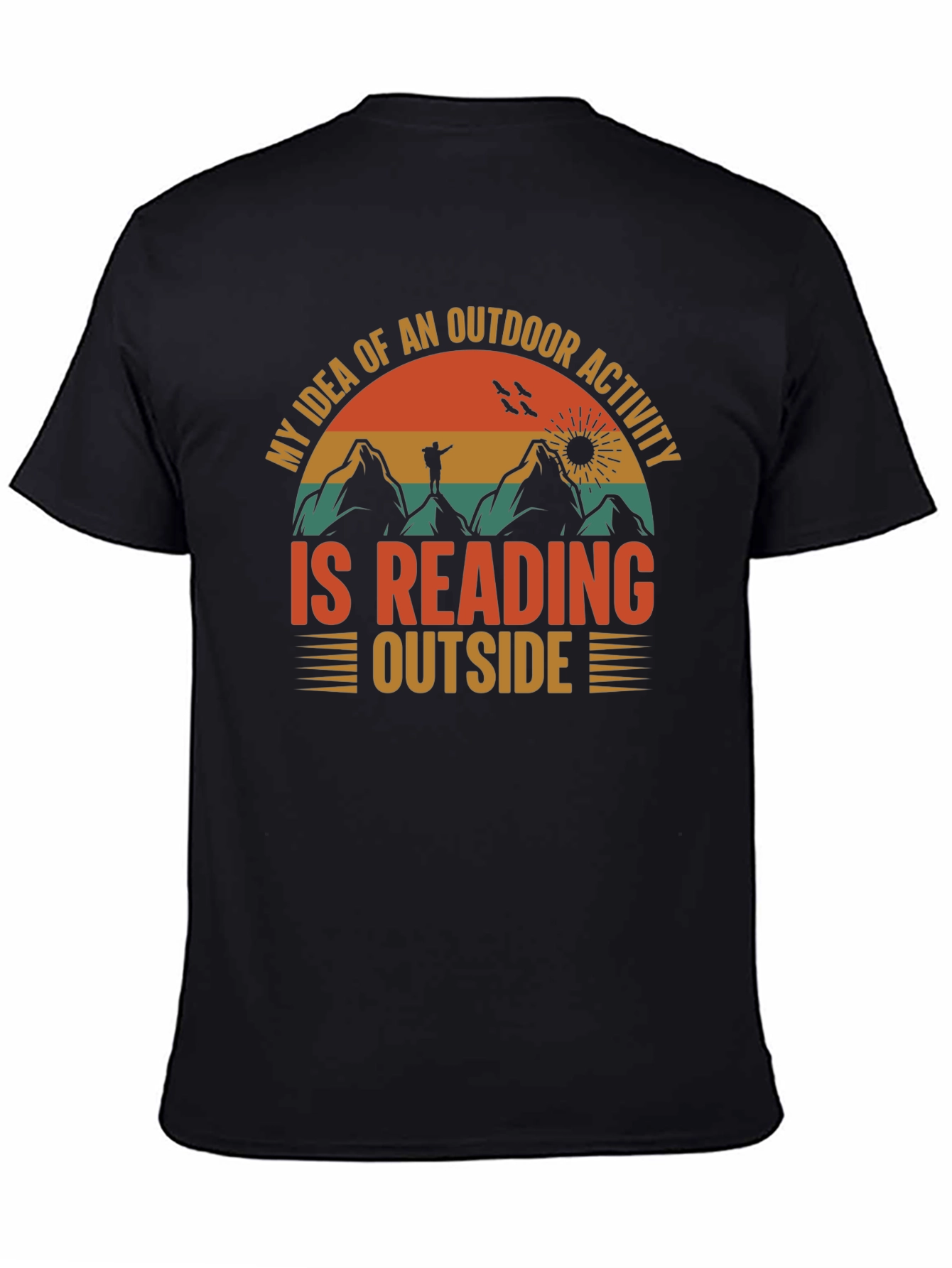 Reading Outside Graphic T-Shirt - Outdoor Activity Tee