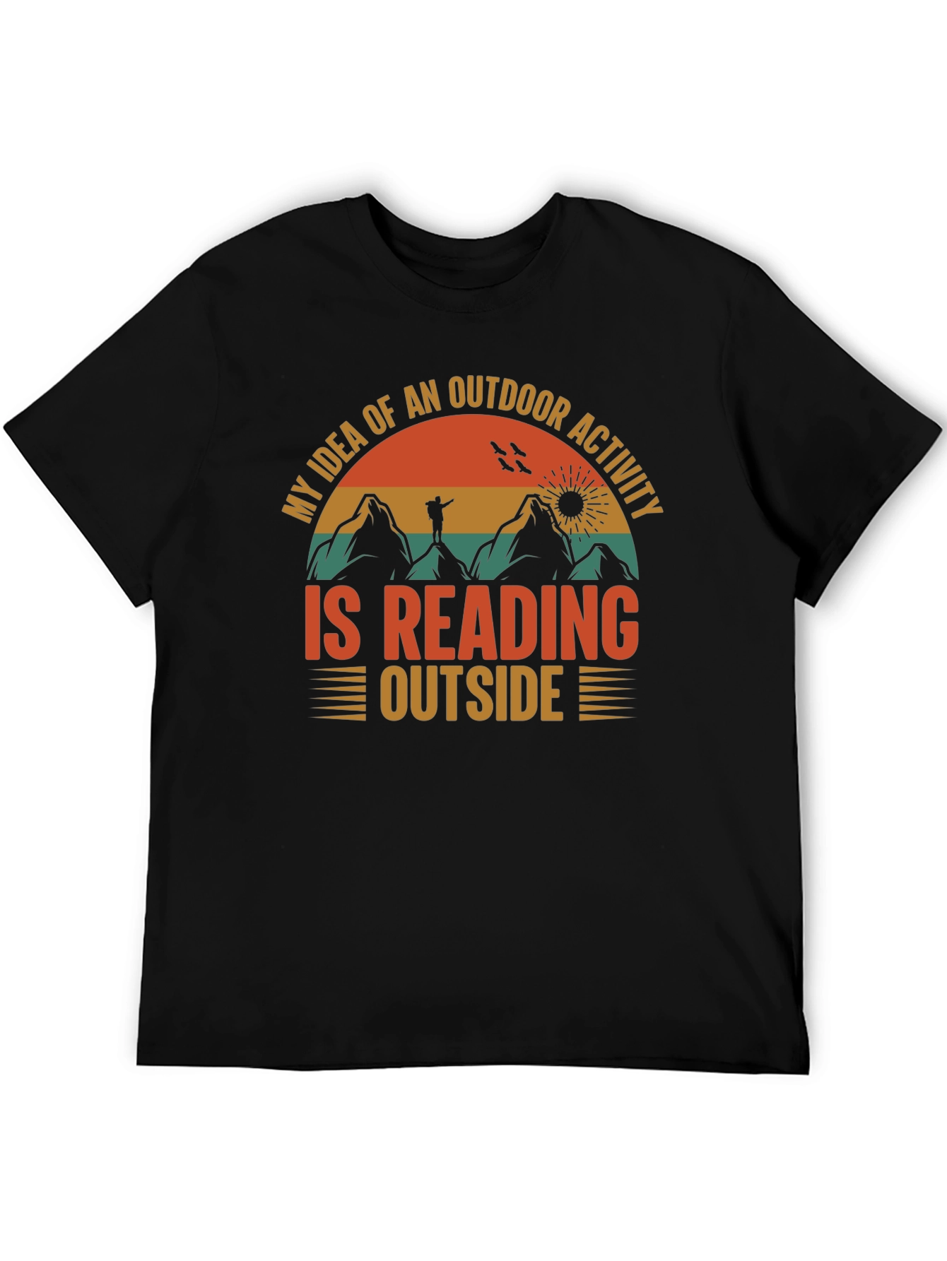 Reading Outside Graphic T-Shirt - Outdoor Activity Tee