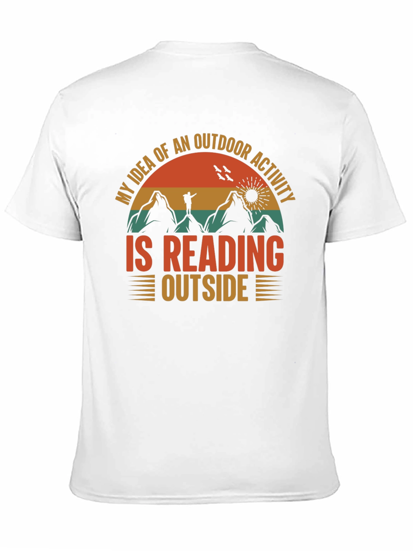 Reading Outside Graphic T-Shirt - Outdoor Activity Tee