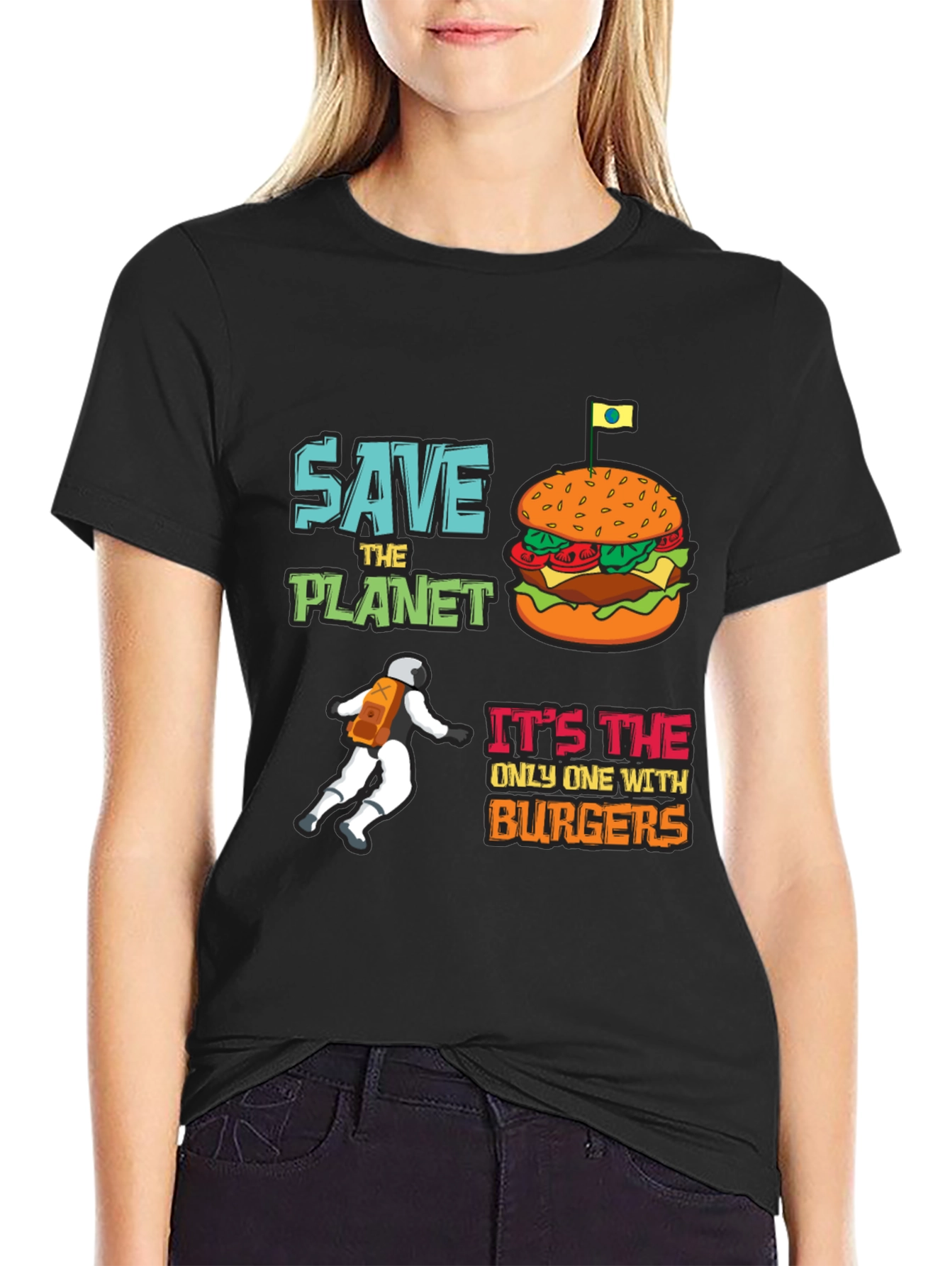 Save the Planet Burger T-Shirt