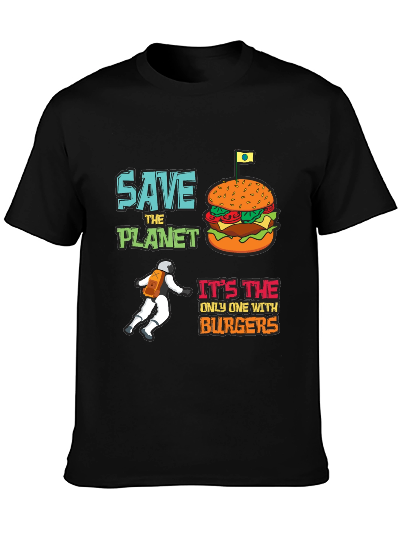 Save the Planet Burger T-Shirt