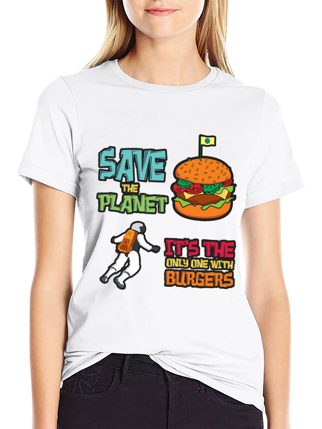 Save the Planet Burger T-Shirt