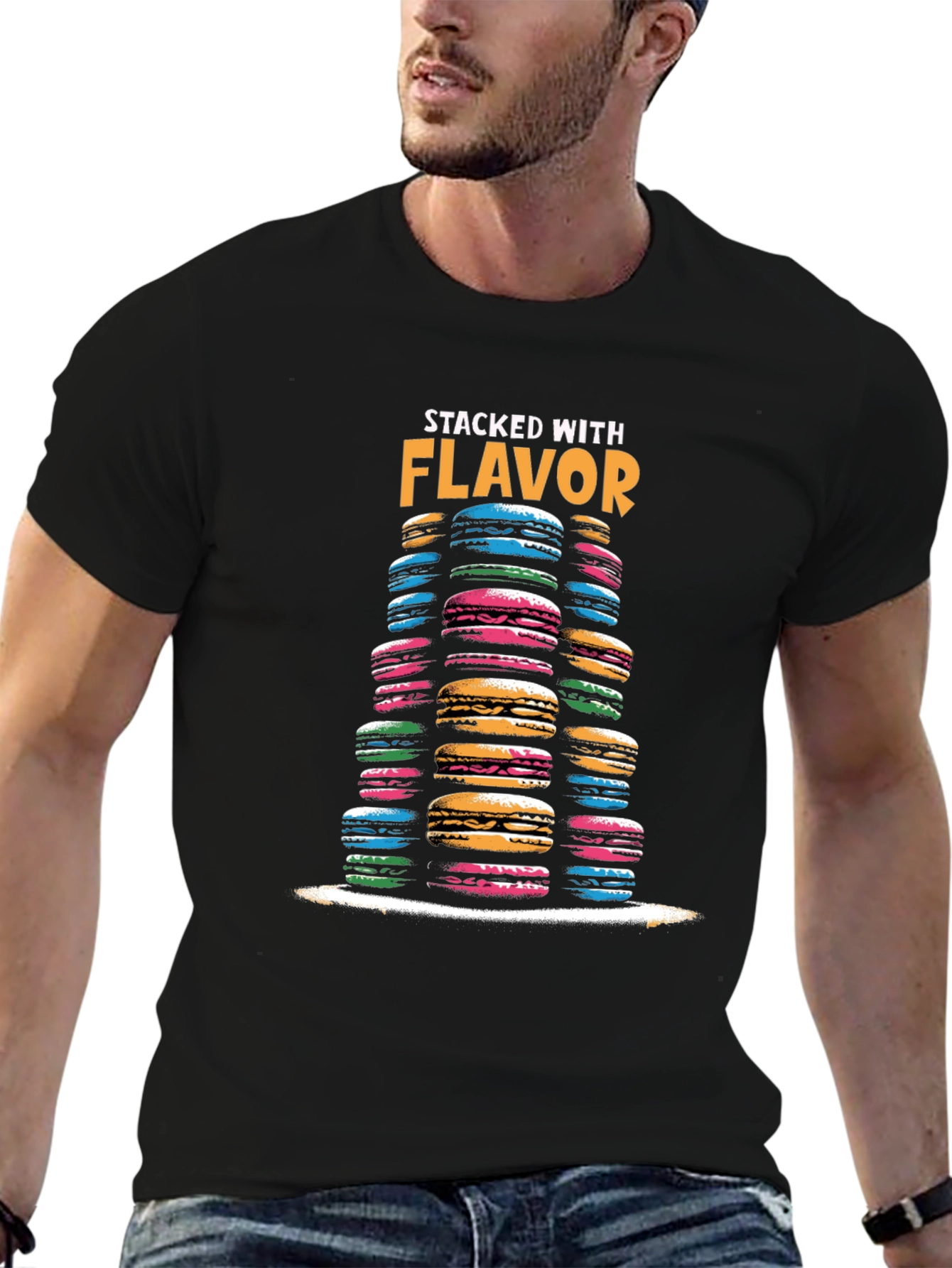 Macaron Stacked With Flavor T-Shirt