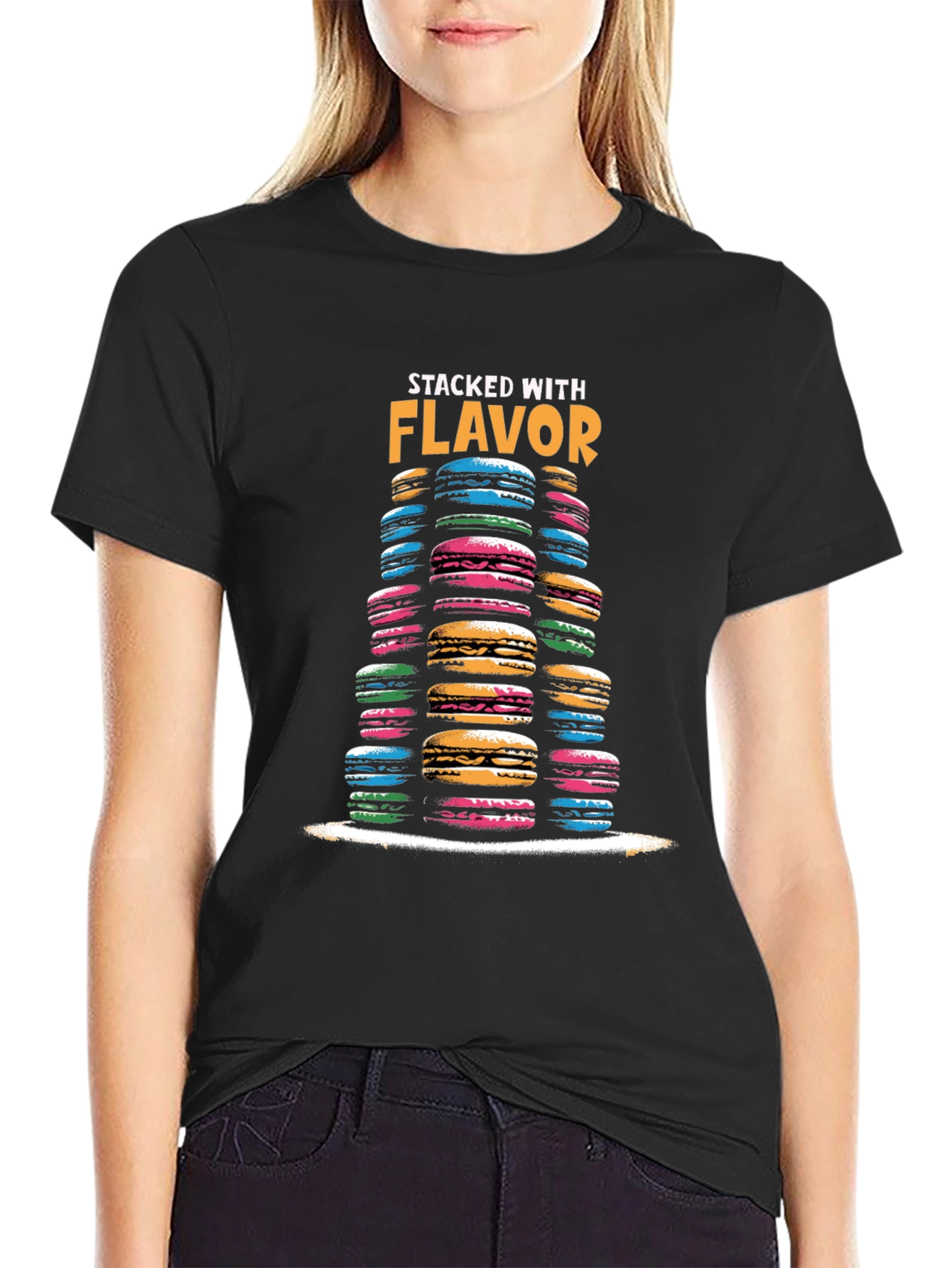 Macaron Stacked With Flavor T-Shirt