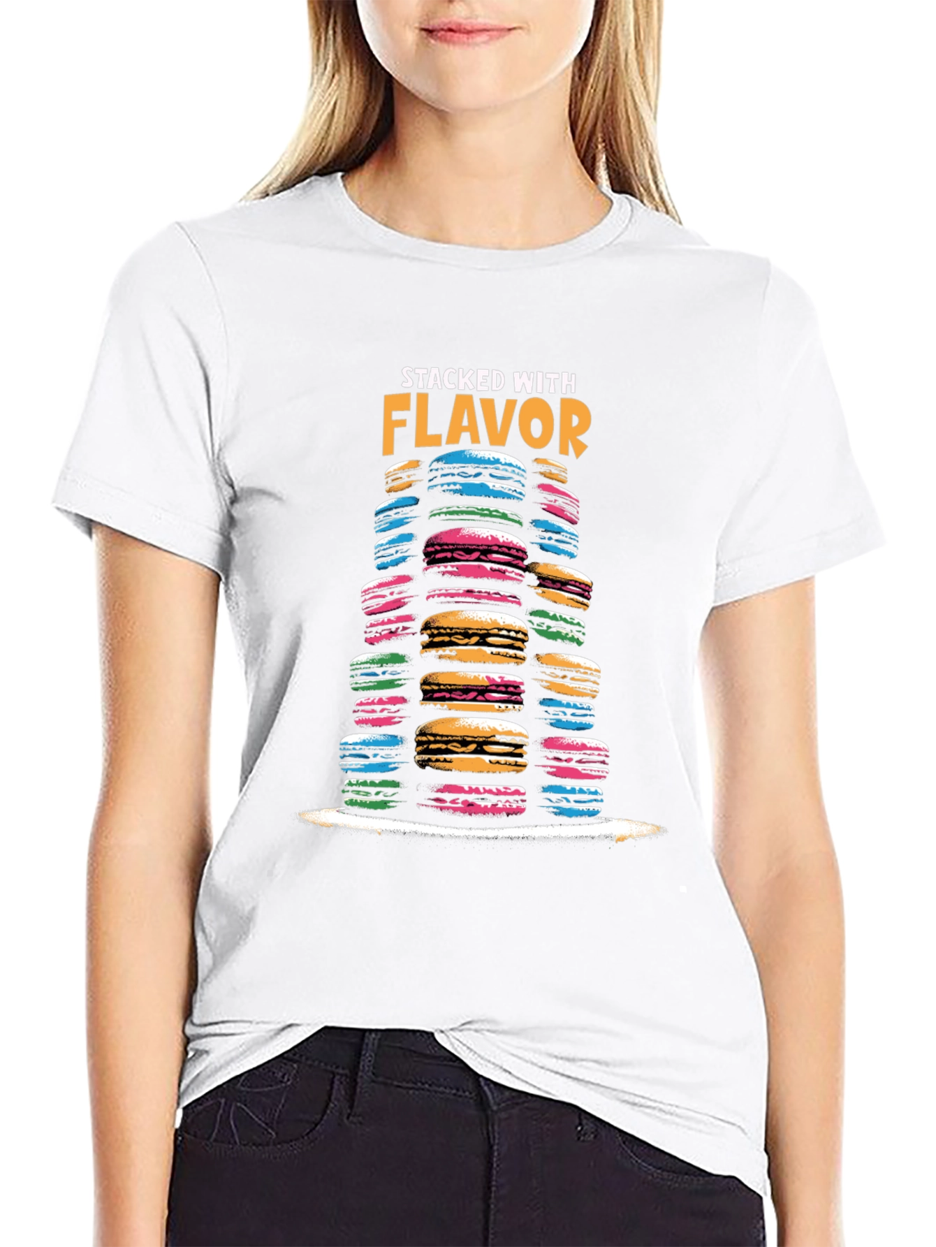 Macaron Stacked With Flavor T-Shirt