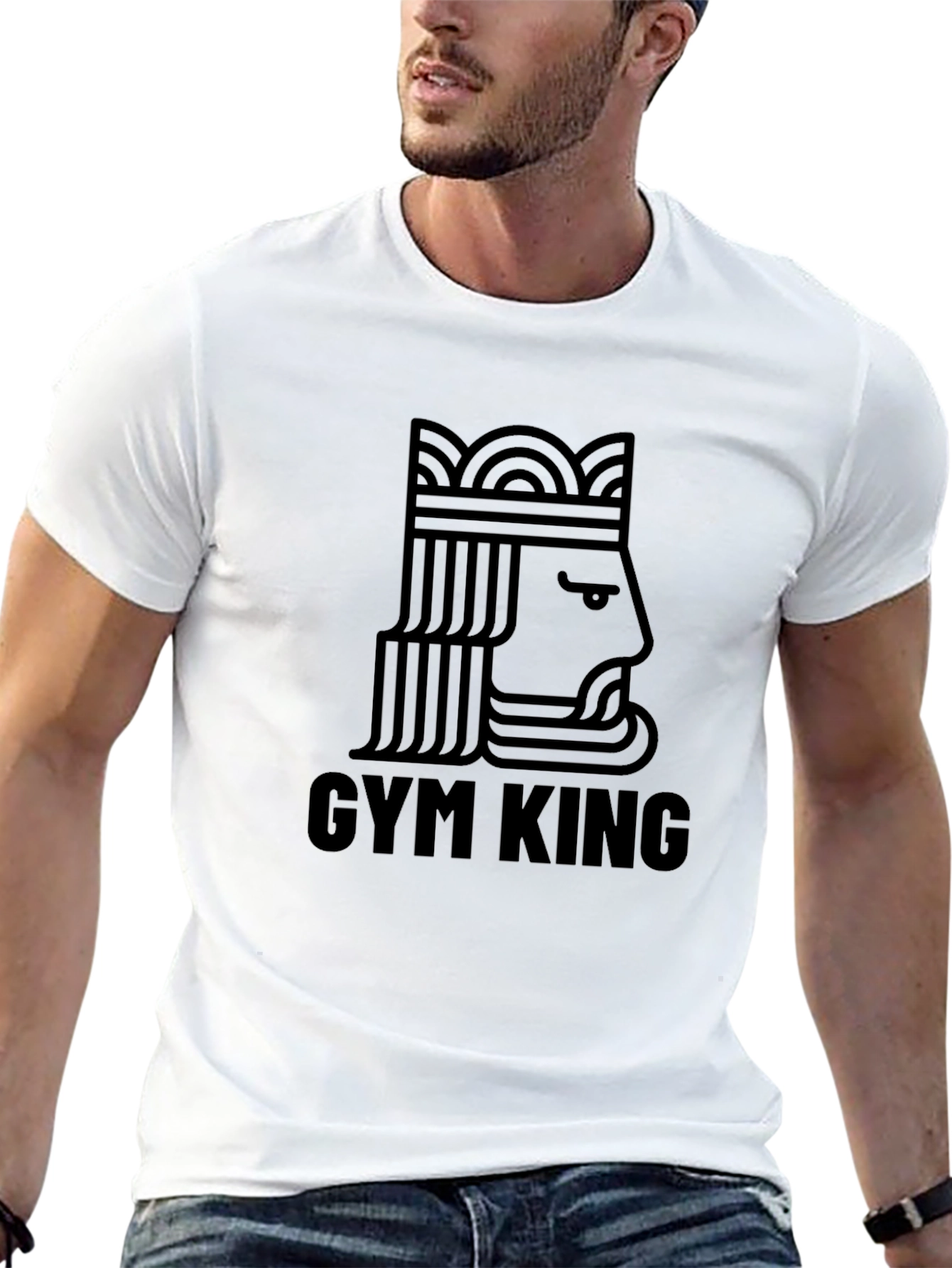 Gym King Graphic Tee - Black