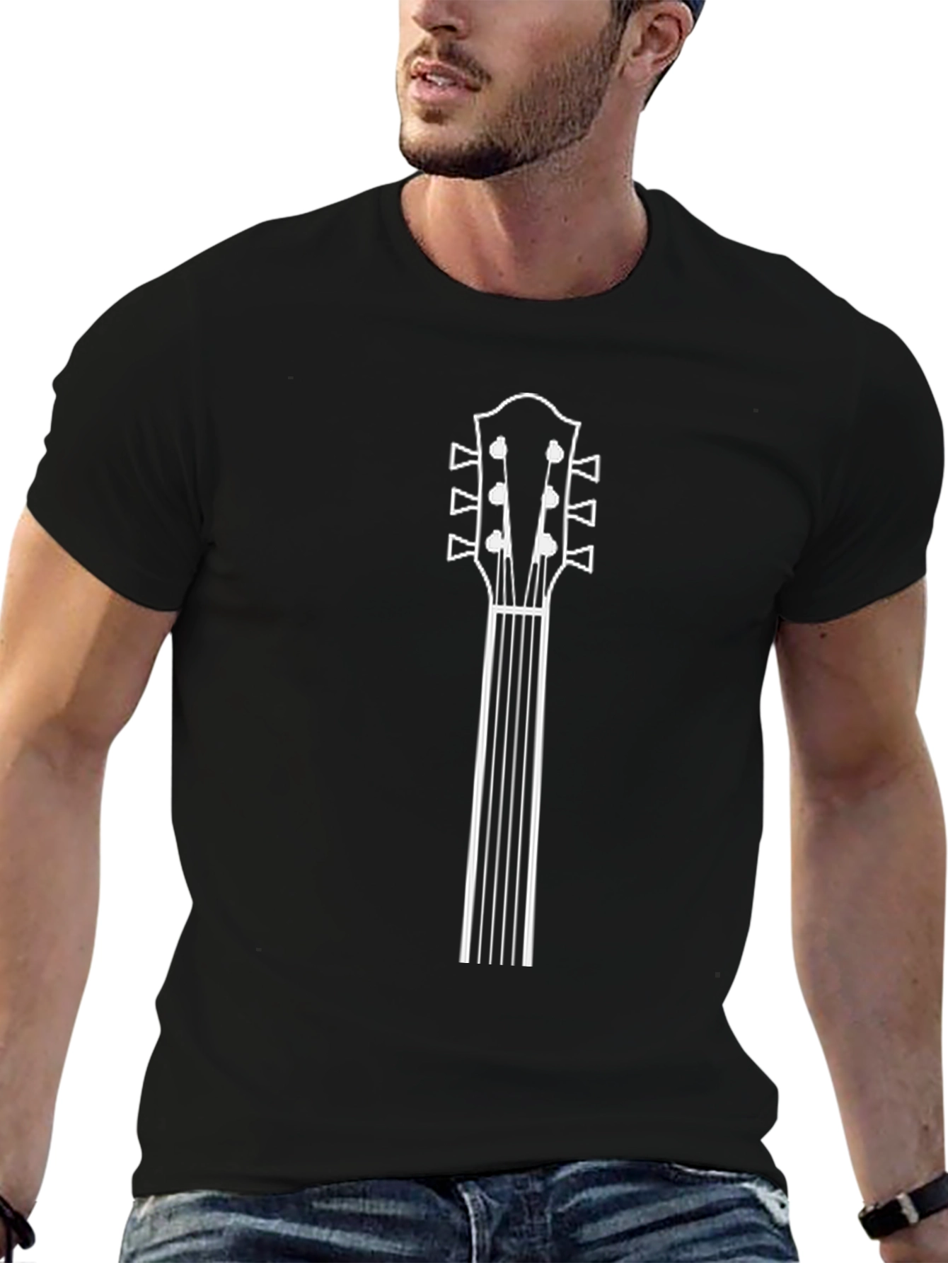 Guitar Neck Graphic T-Shirt - Music Lover Tee