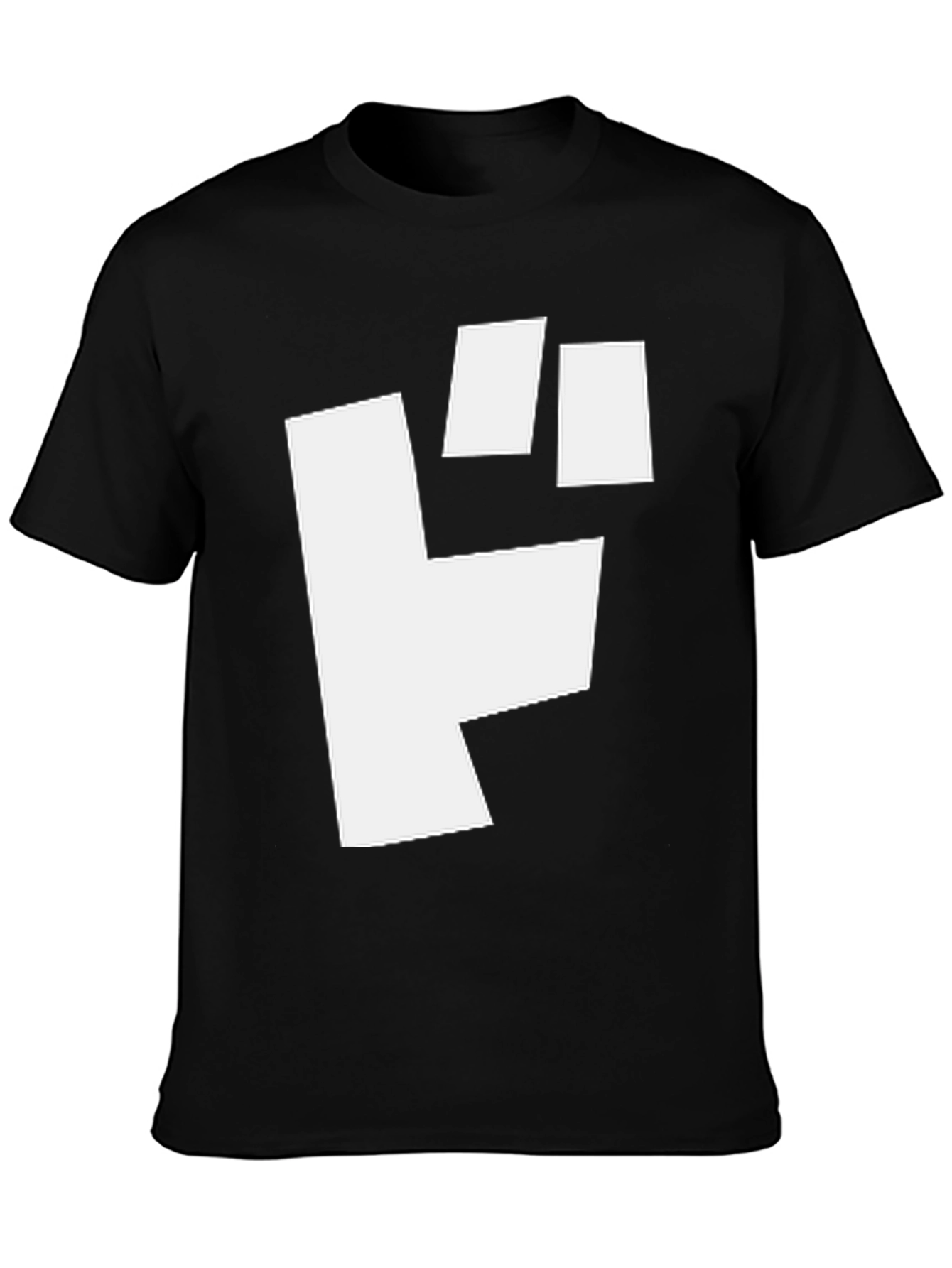 Bold Graphic Tee - White Symbol on Black