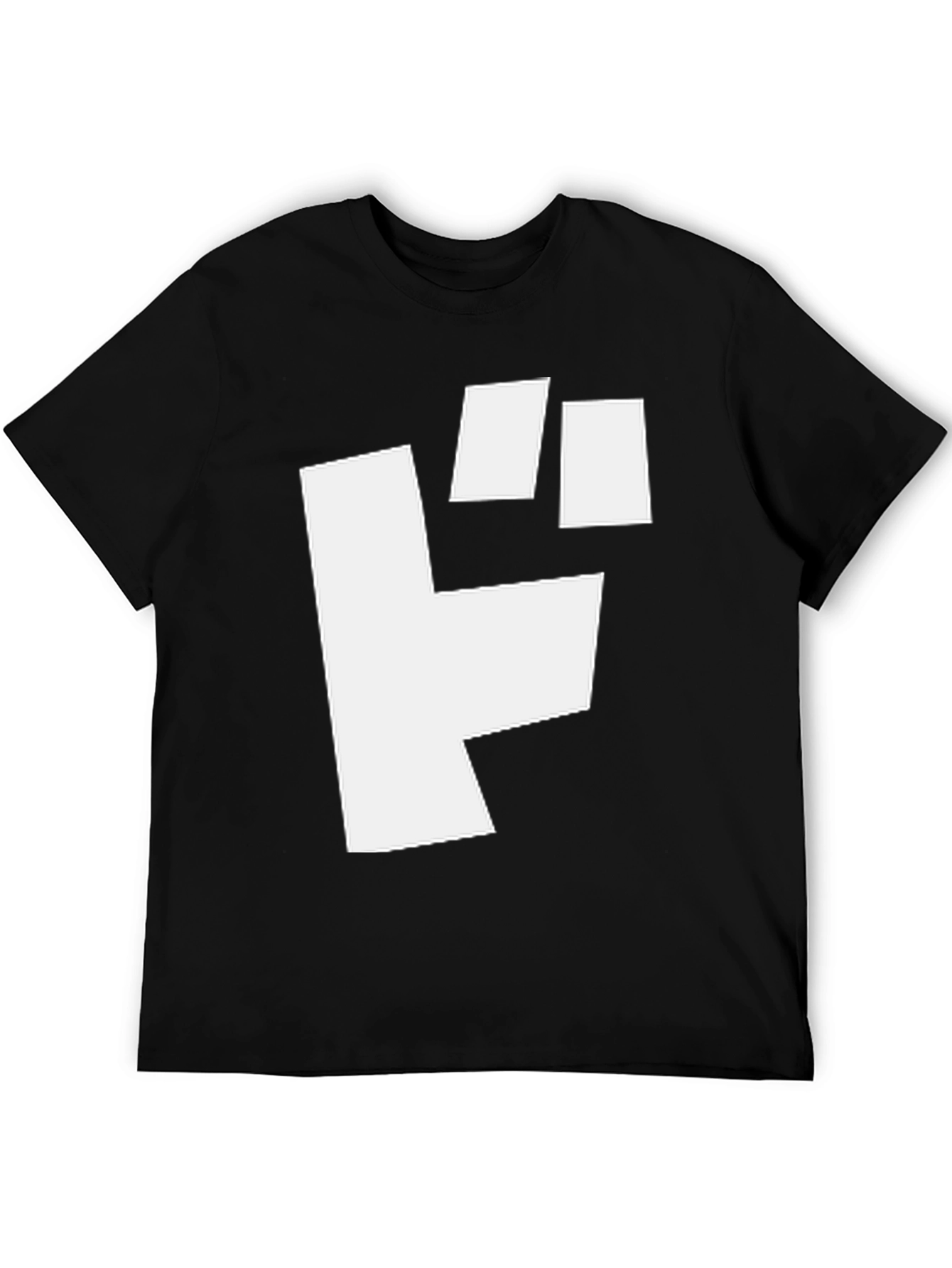 Bold Graphic Tee - White Symbol on Black