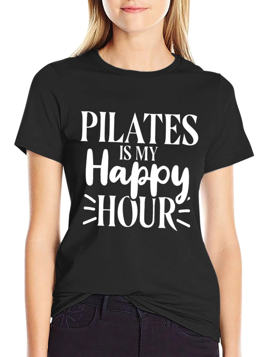 Pilates is My Happy Hour Graphic T-Shirt