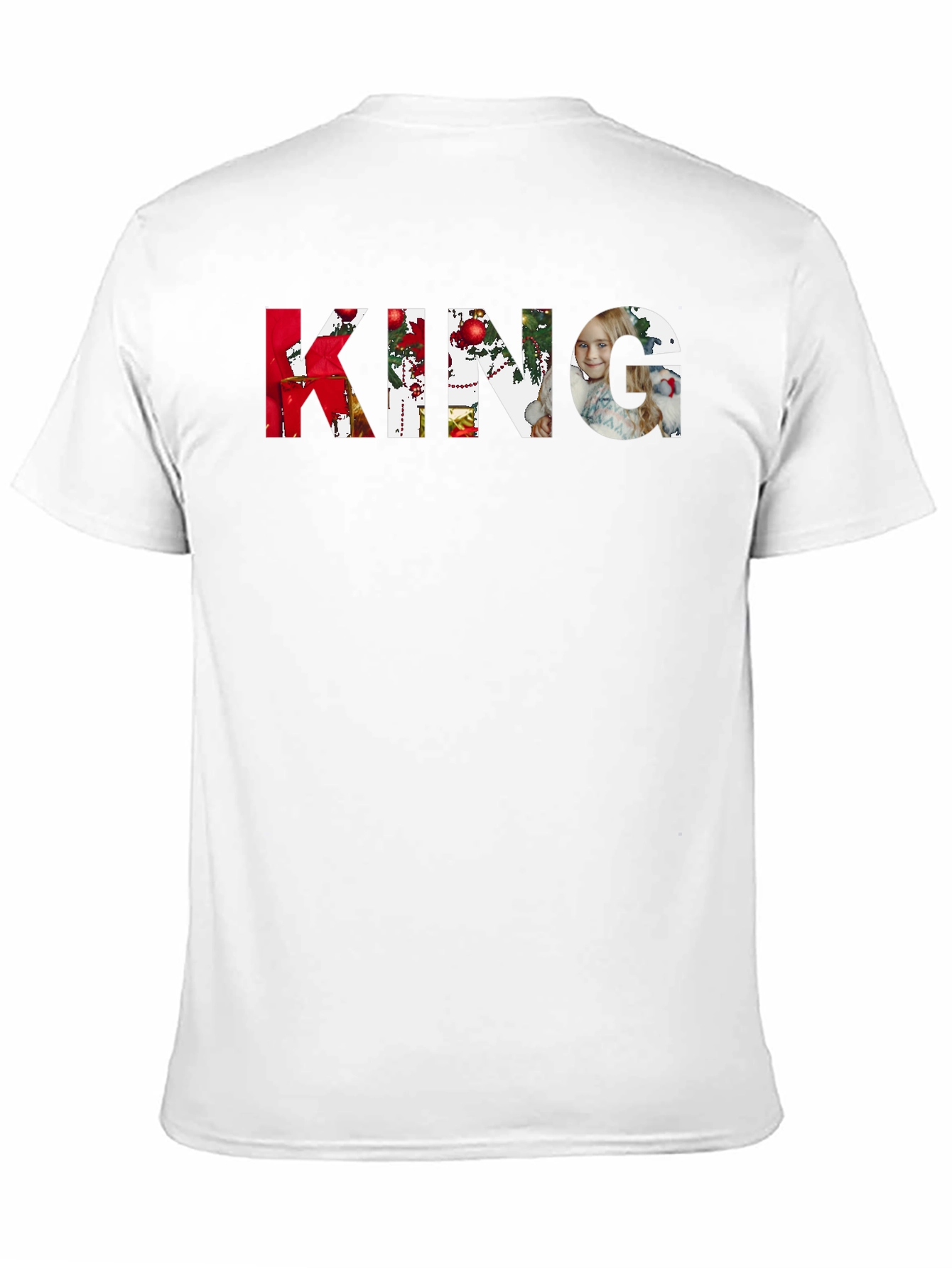 Personalized KING Photo T-Shirt - Custom Christmas Design