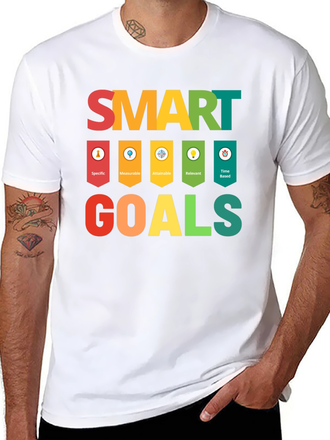 SMART Goals T-Shirt - Motivational Business Tee
