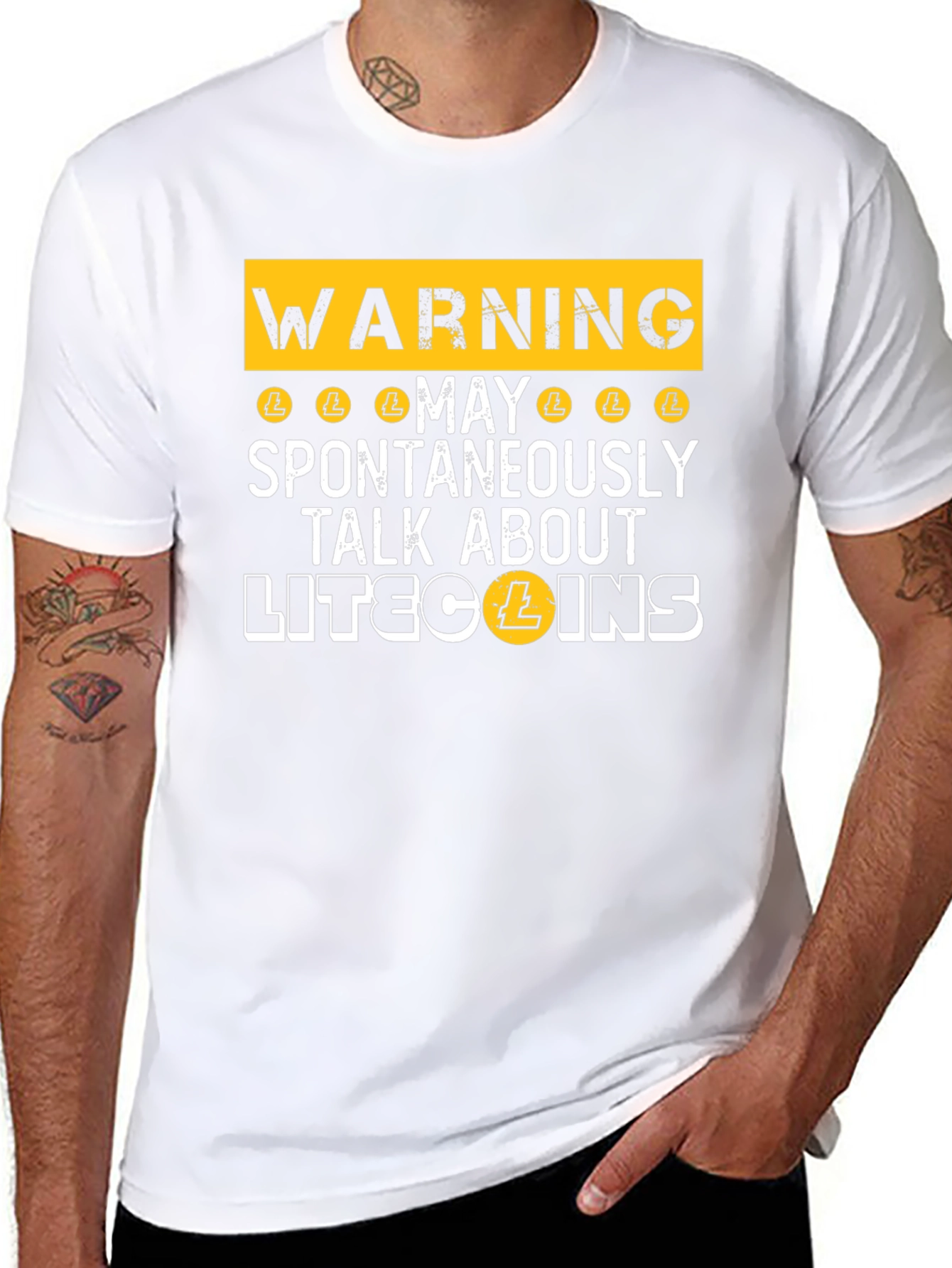 Warning Litecoin Talk T-Shirt