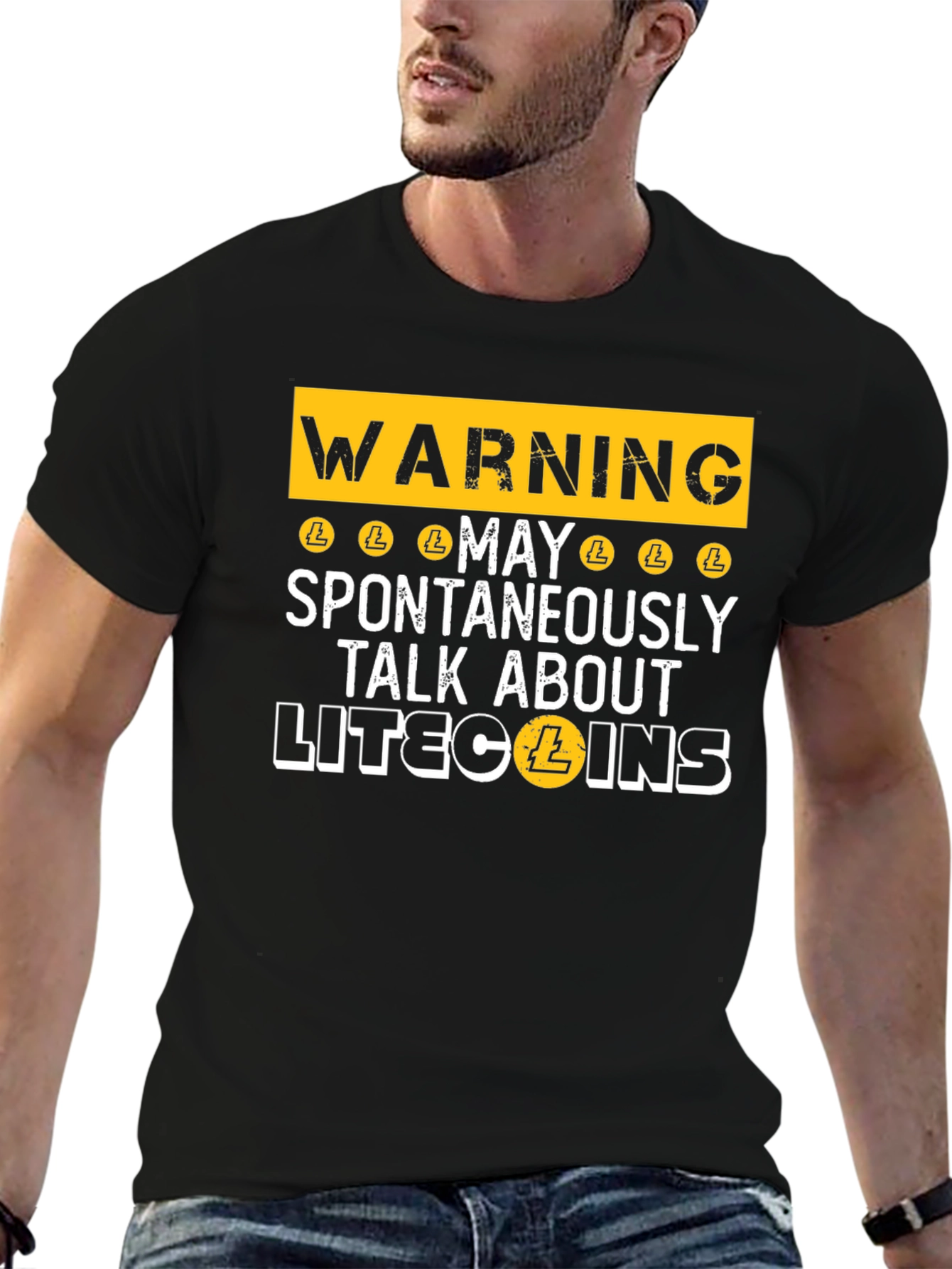 Warning Litecoin Talk T-Shirt