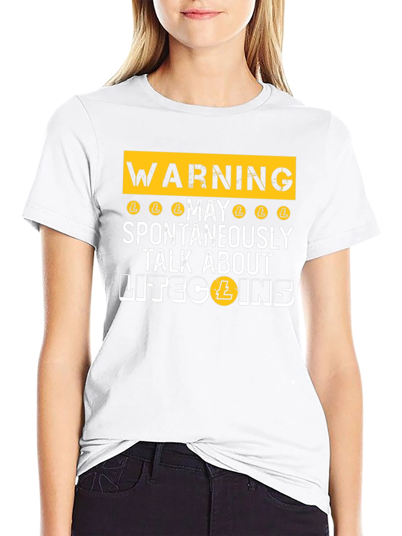 Warning Litecoin Talk T-Shirt