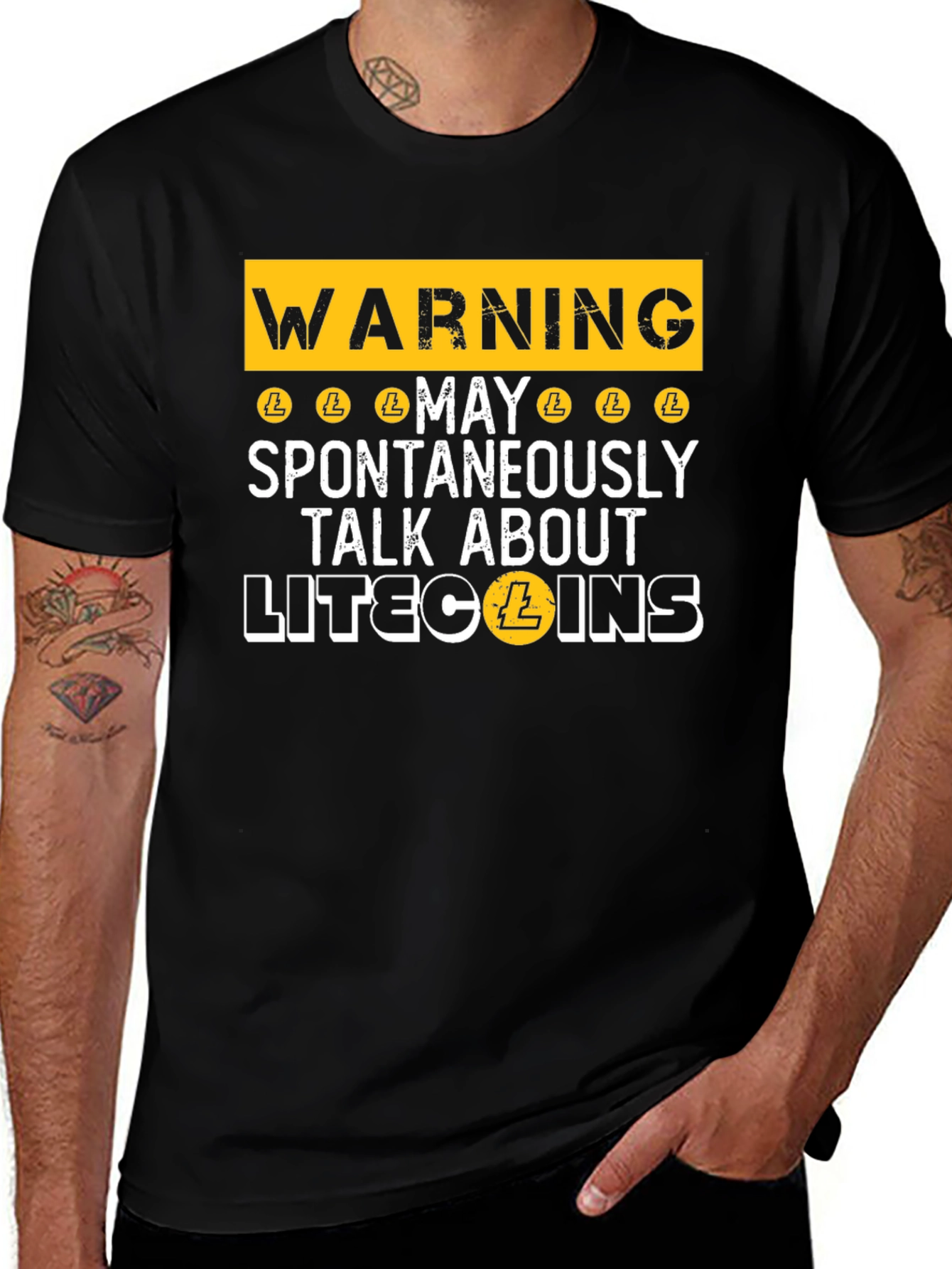 Warning Litecoin Talk T-Shirt