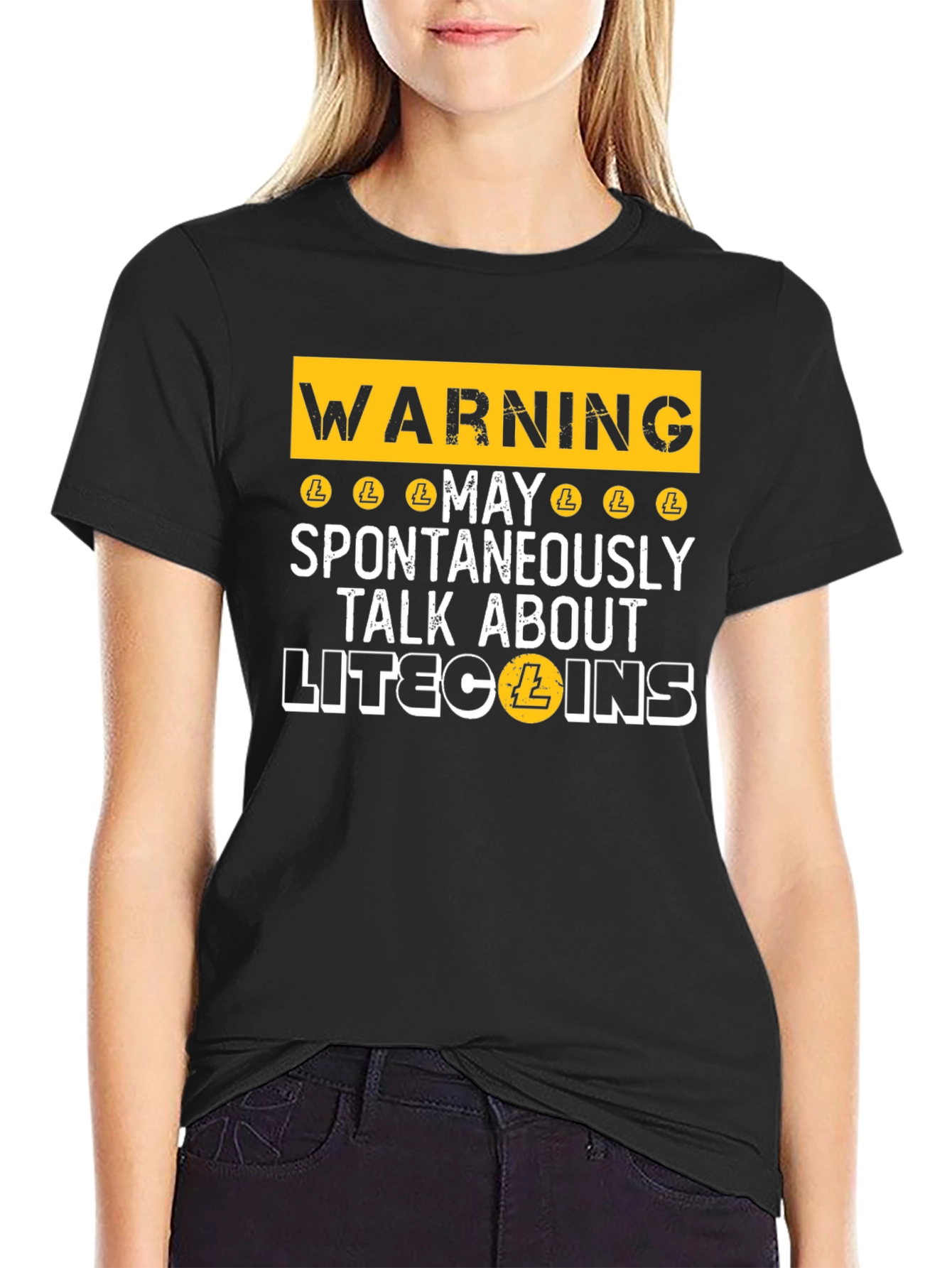 Warning Litecoin Talk T-Shirt