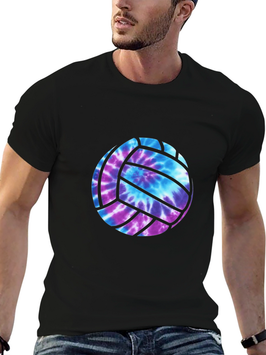 Tie-Dye Volleyball Graphic Tee